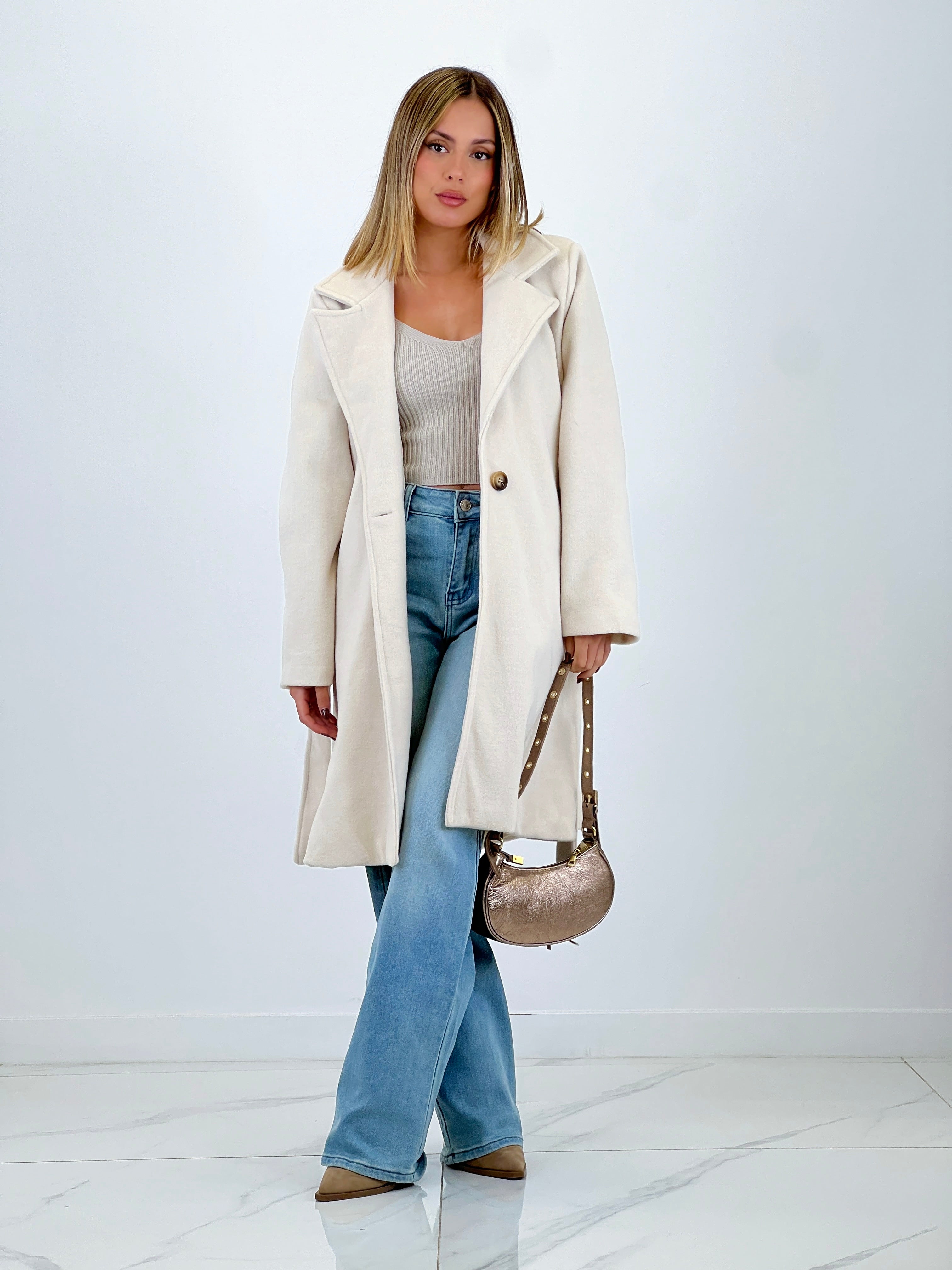 Abrigo cinturón soft