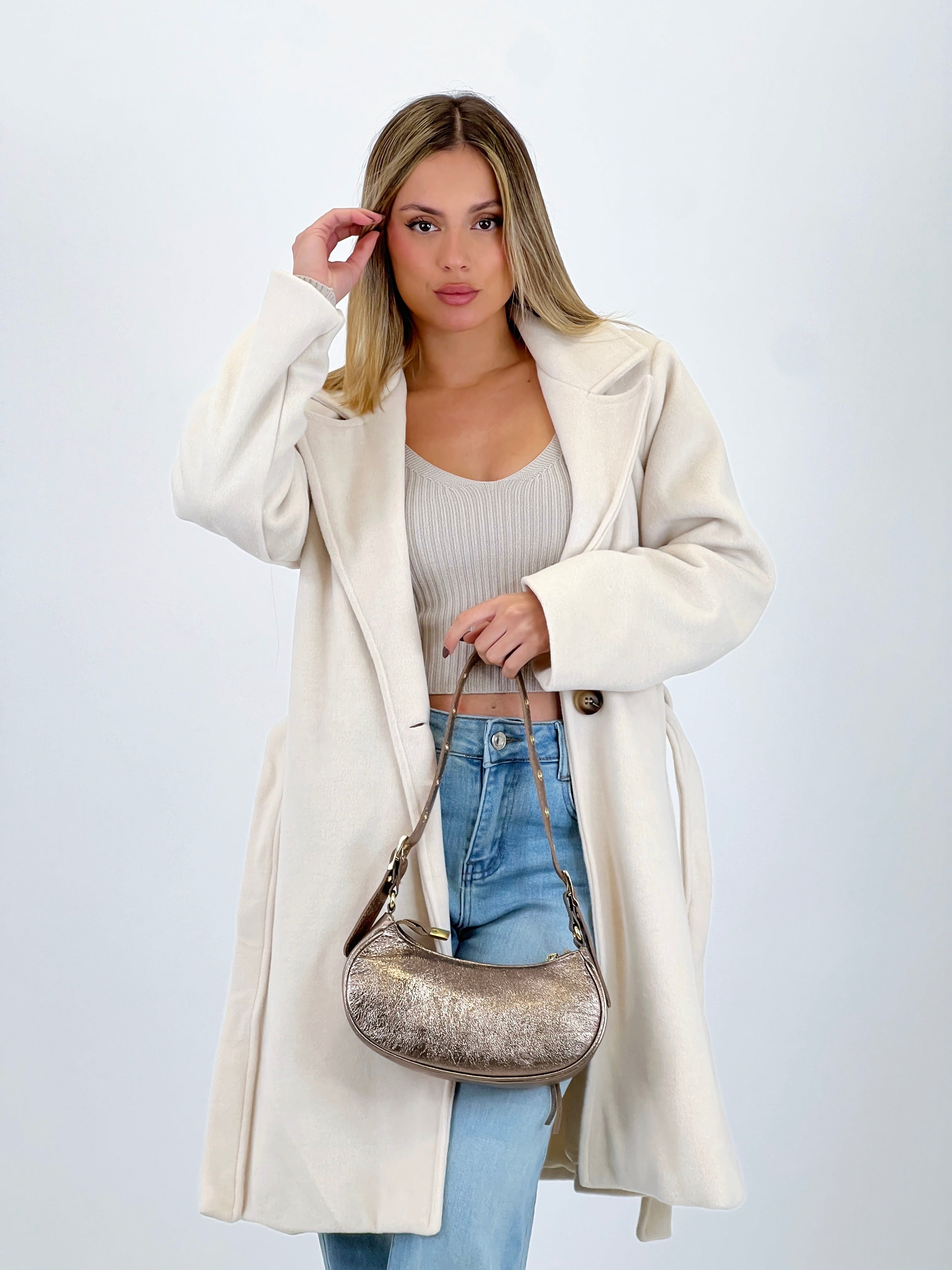 Abrigo cinturón soft