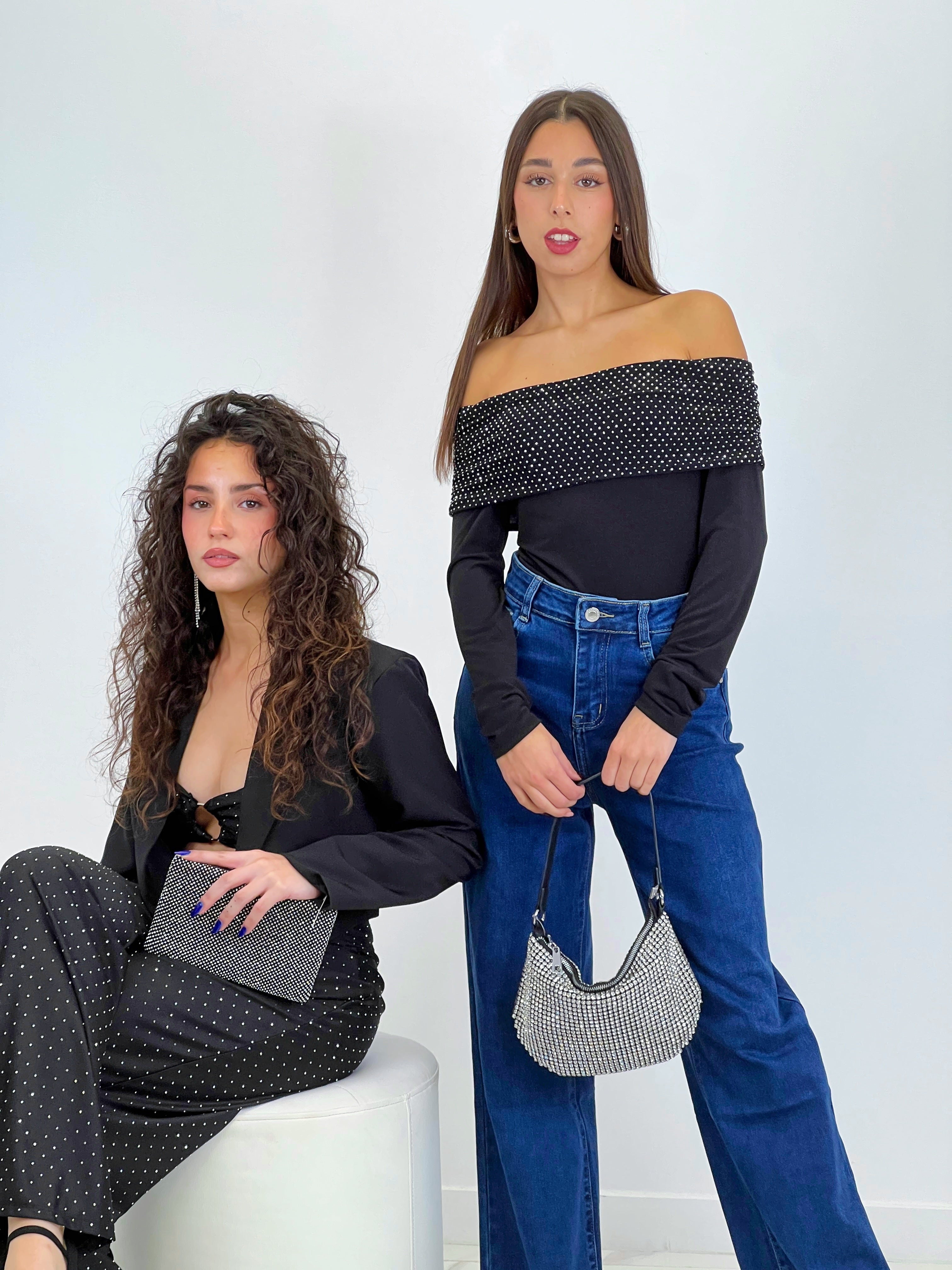 Glitter shoulder bag