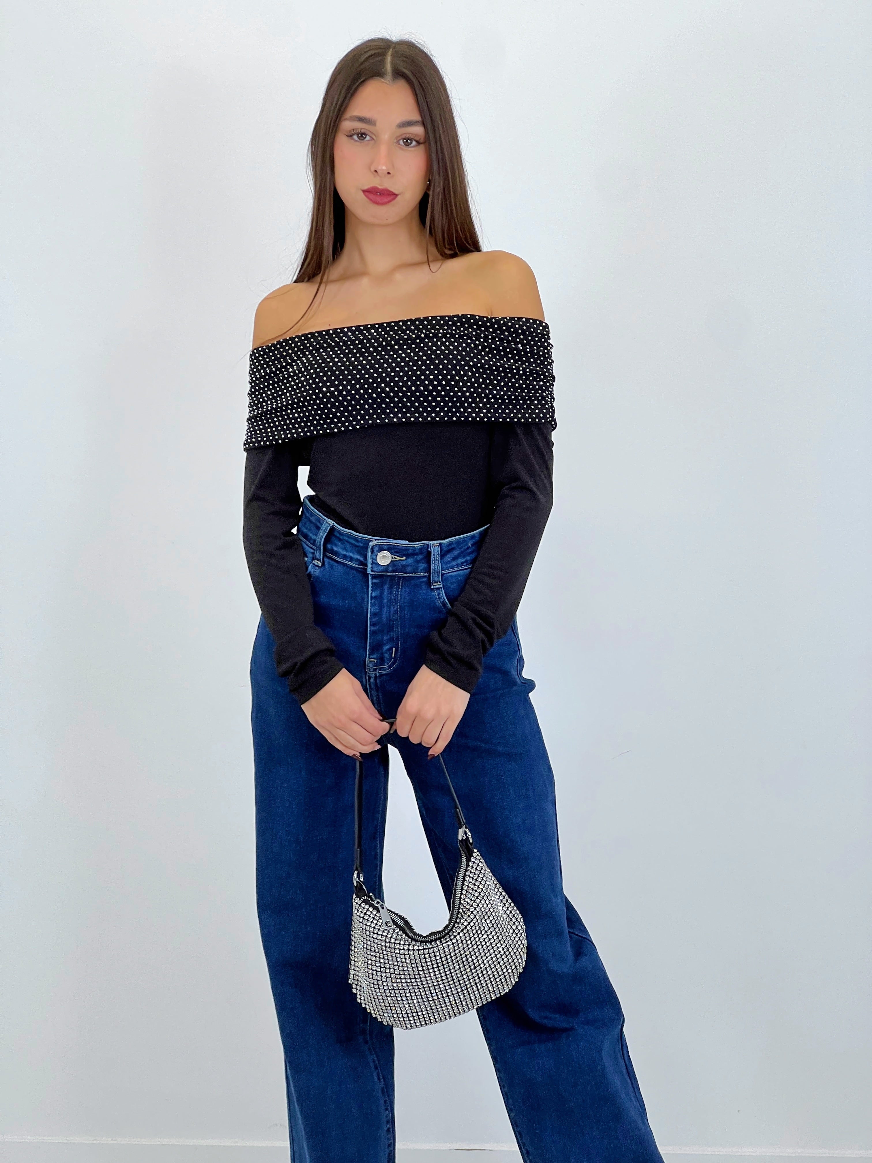 Glitter shoulder bag