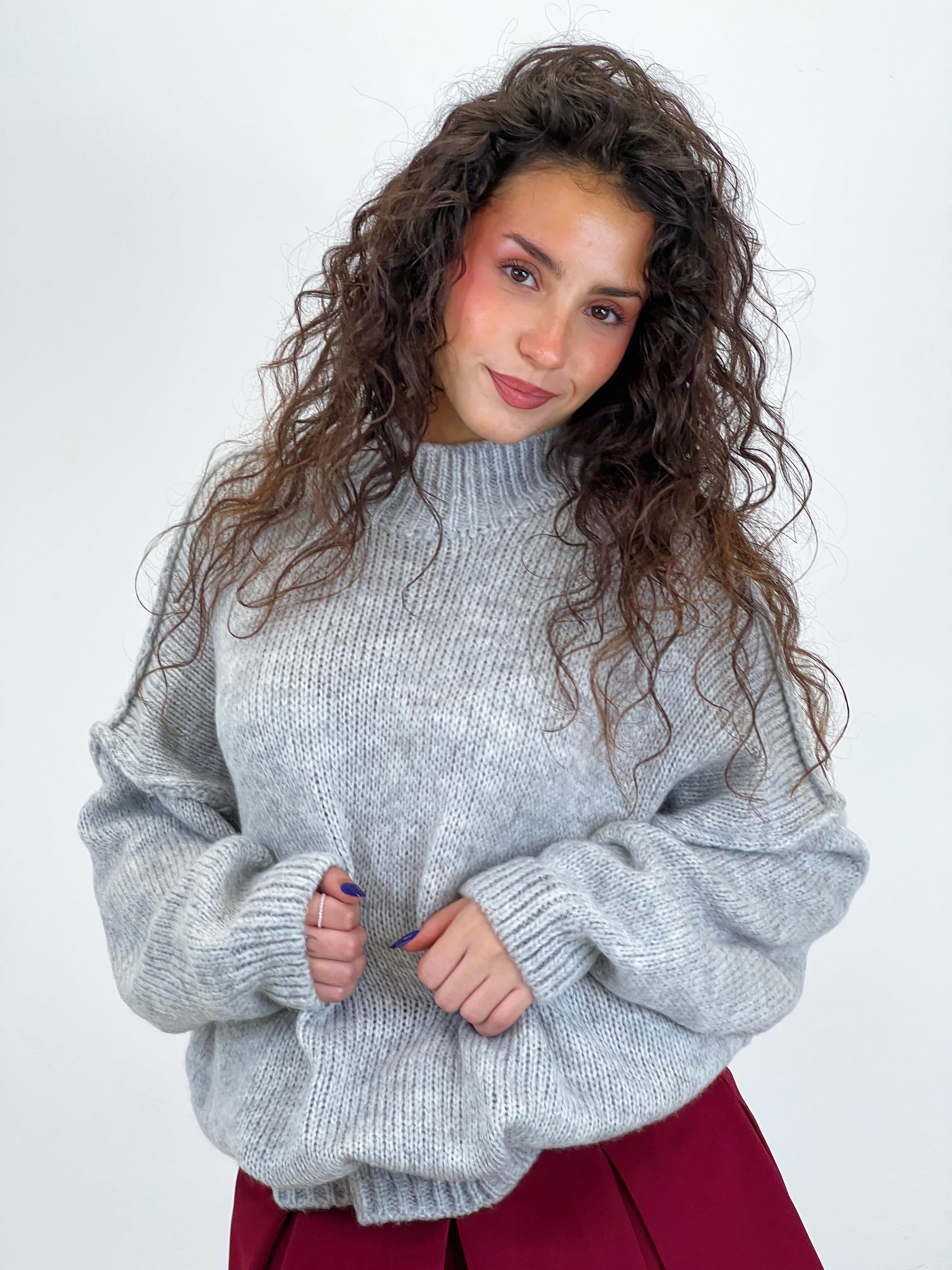 Jersey perkins oversize manga caída