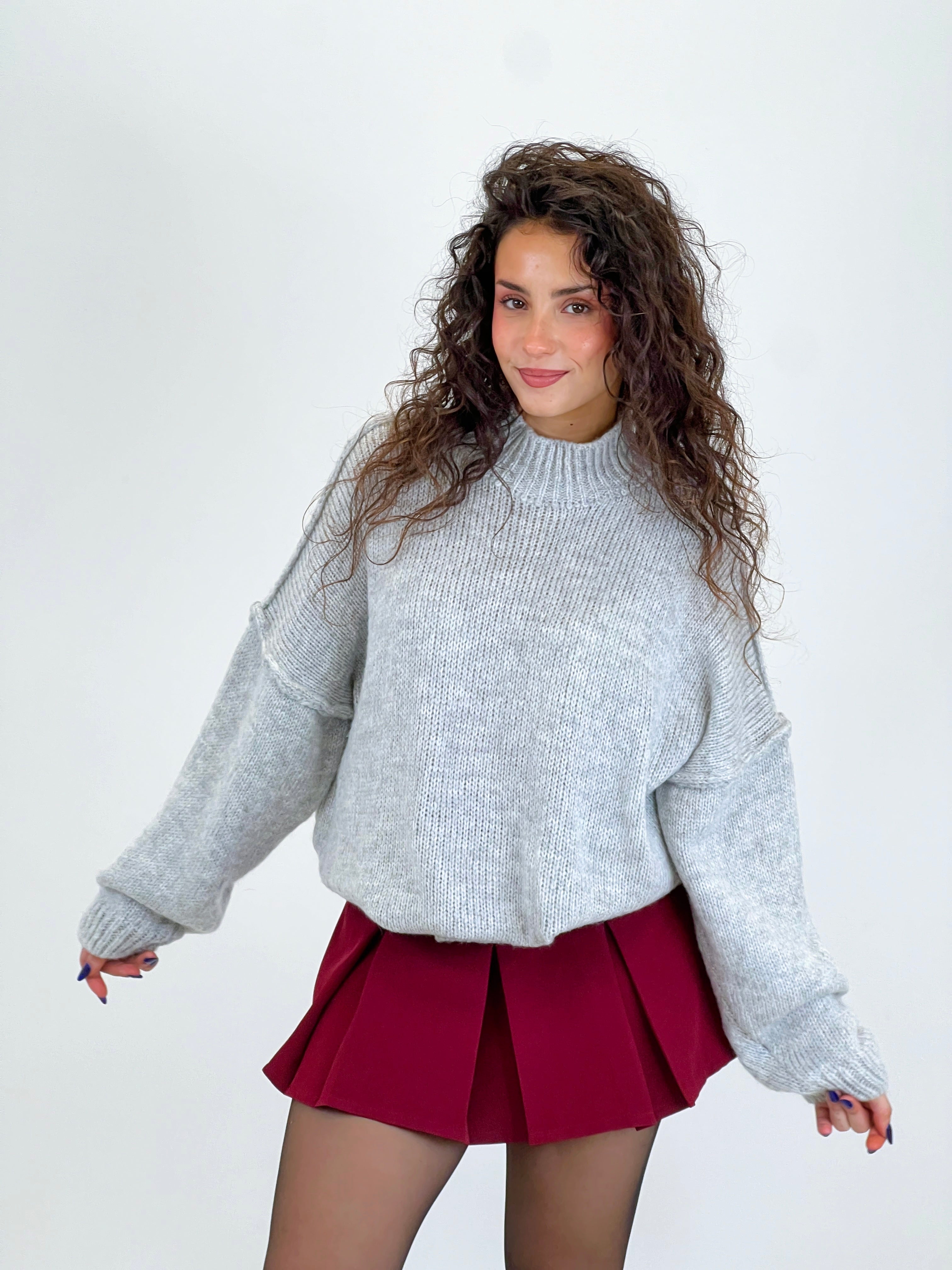 Jersey perkins oversize manga caída