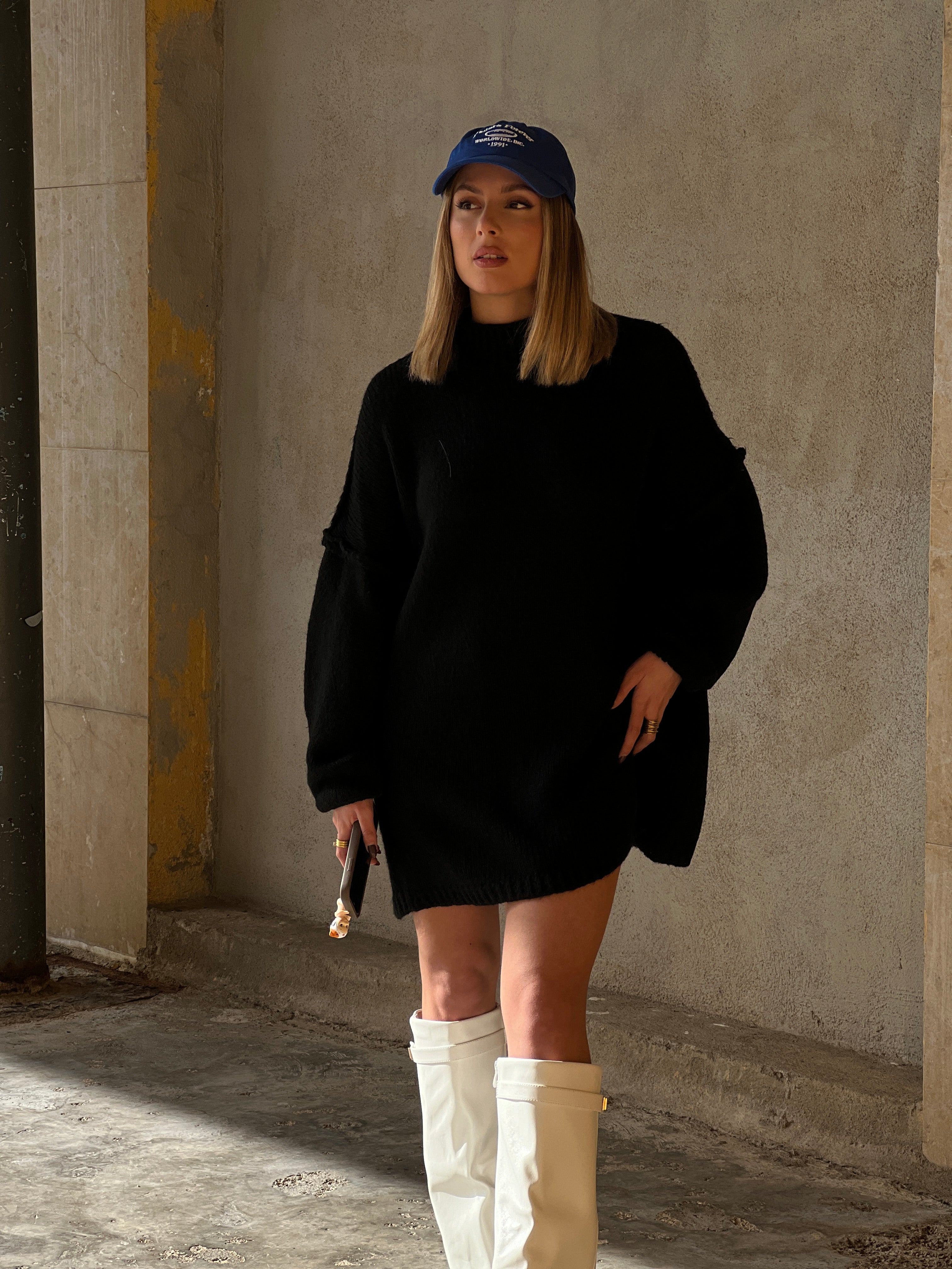 Jersey perkins oversize manga caída