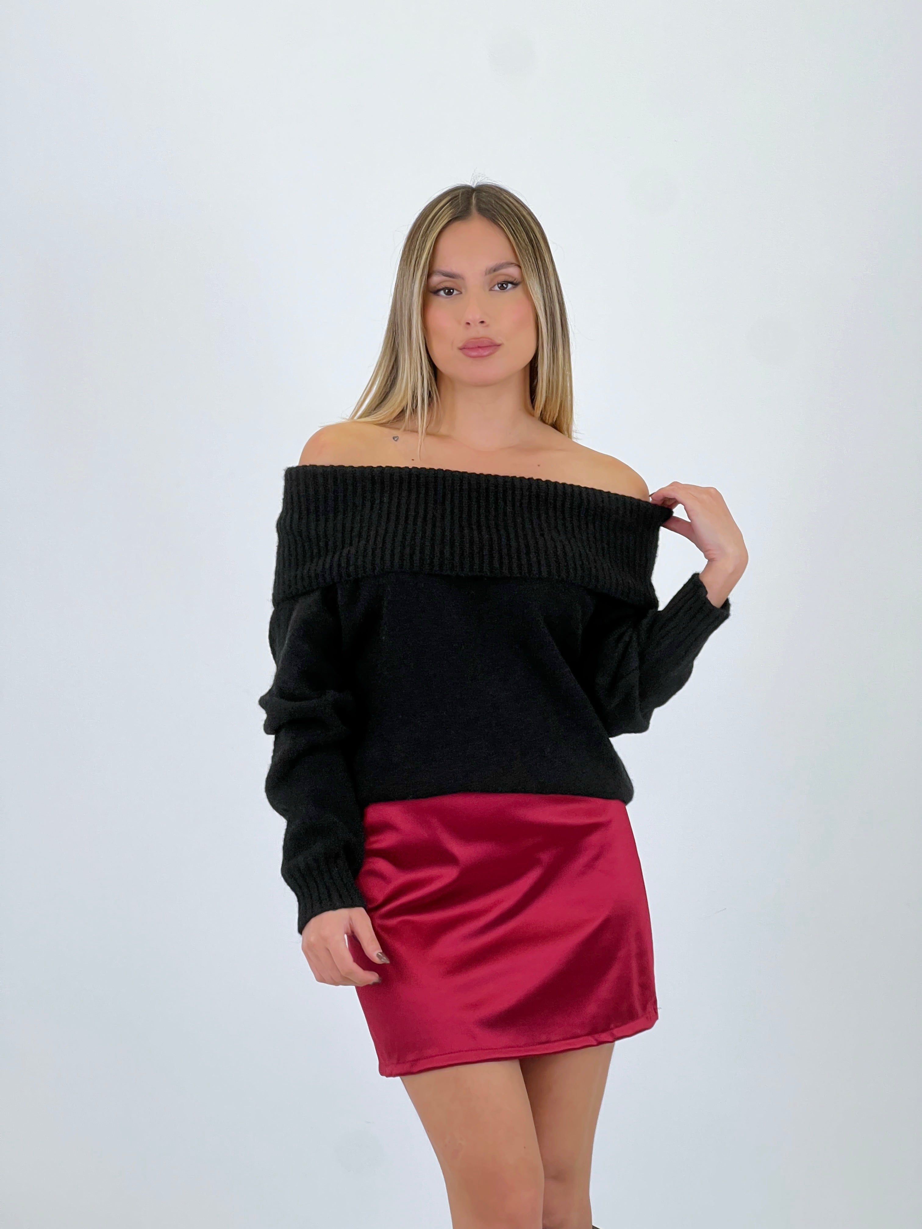 Jersei gruixut amb escot barca