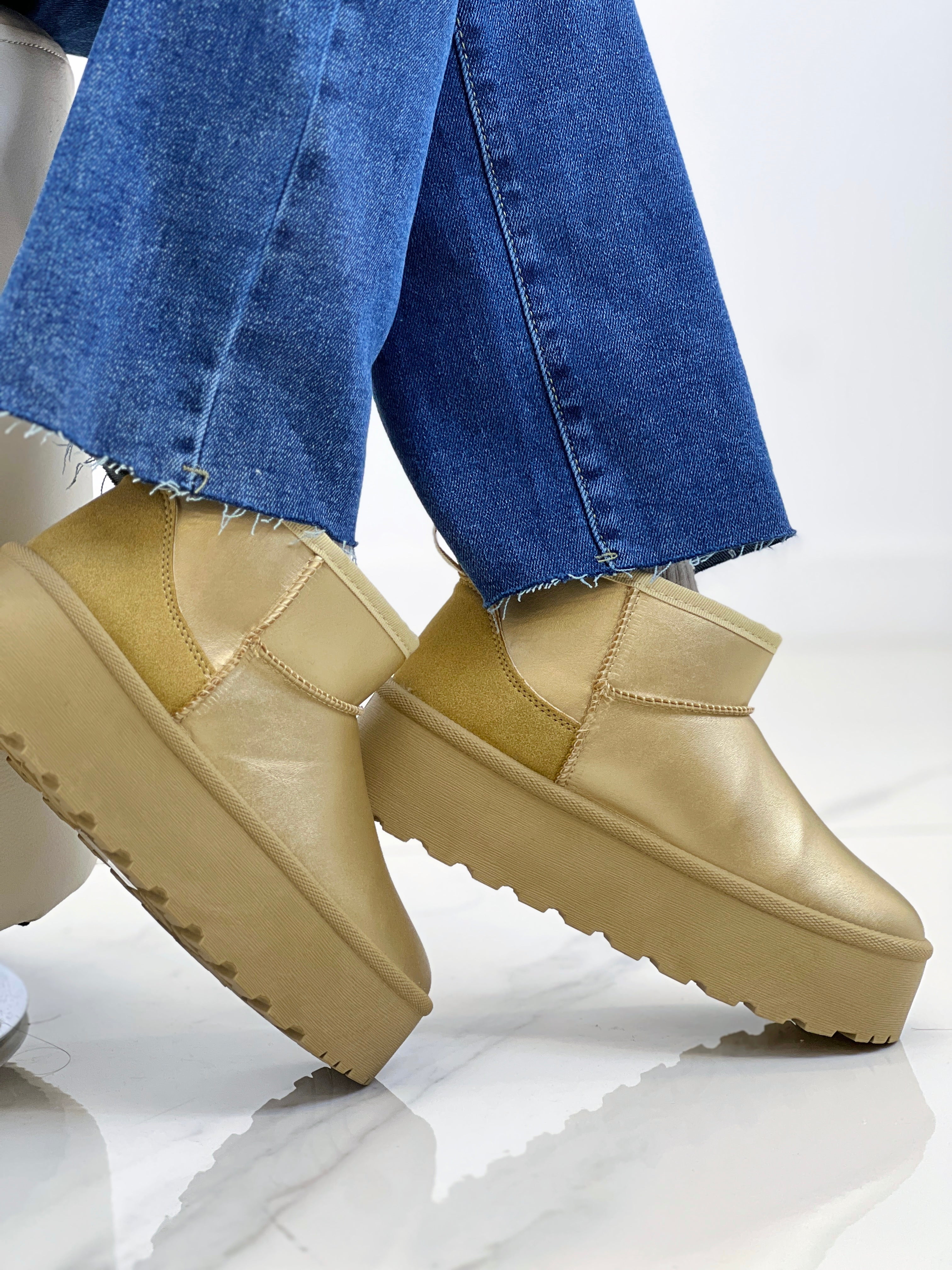 Botines plataforma forro pelo