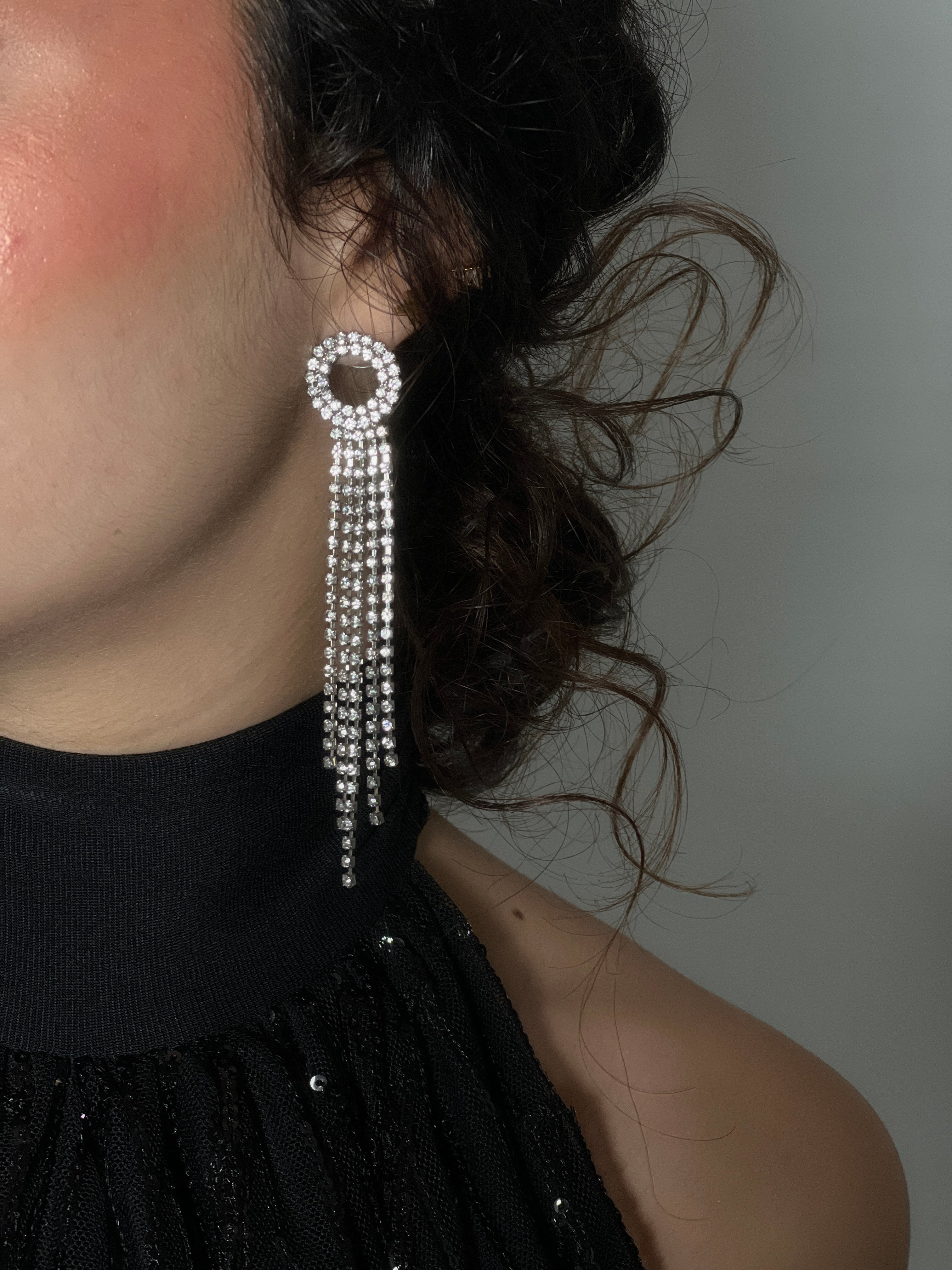 Pendientes circulo pedrería