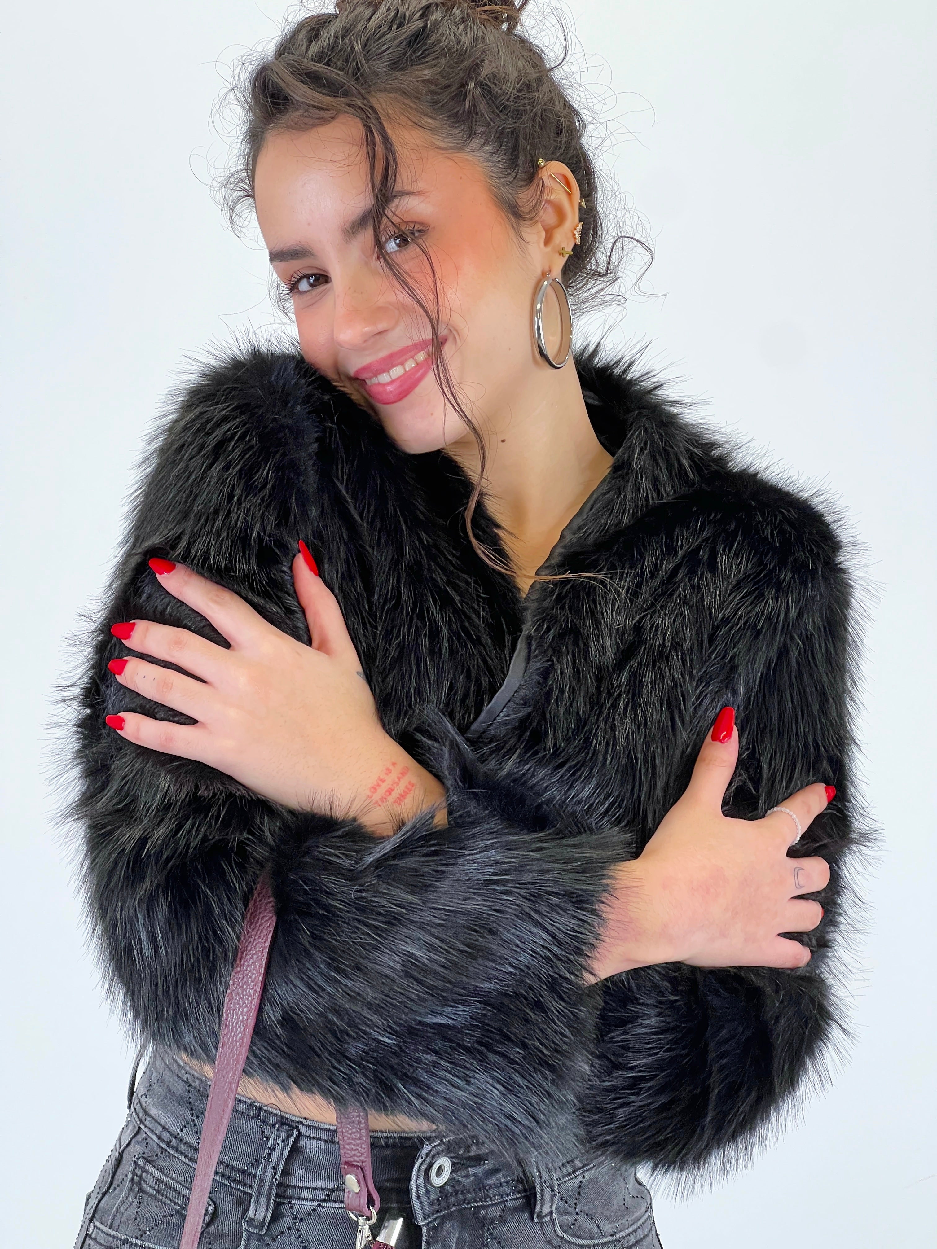 Chaqueta bolero pelo