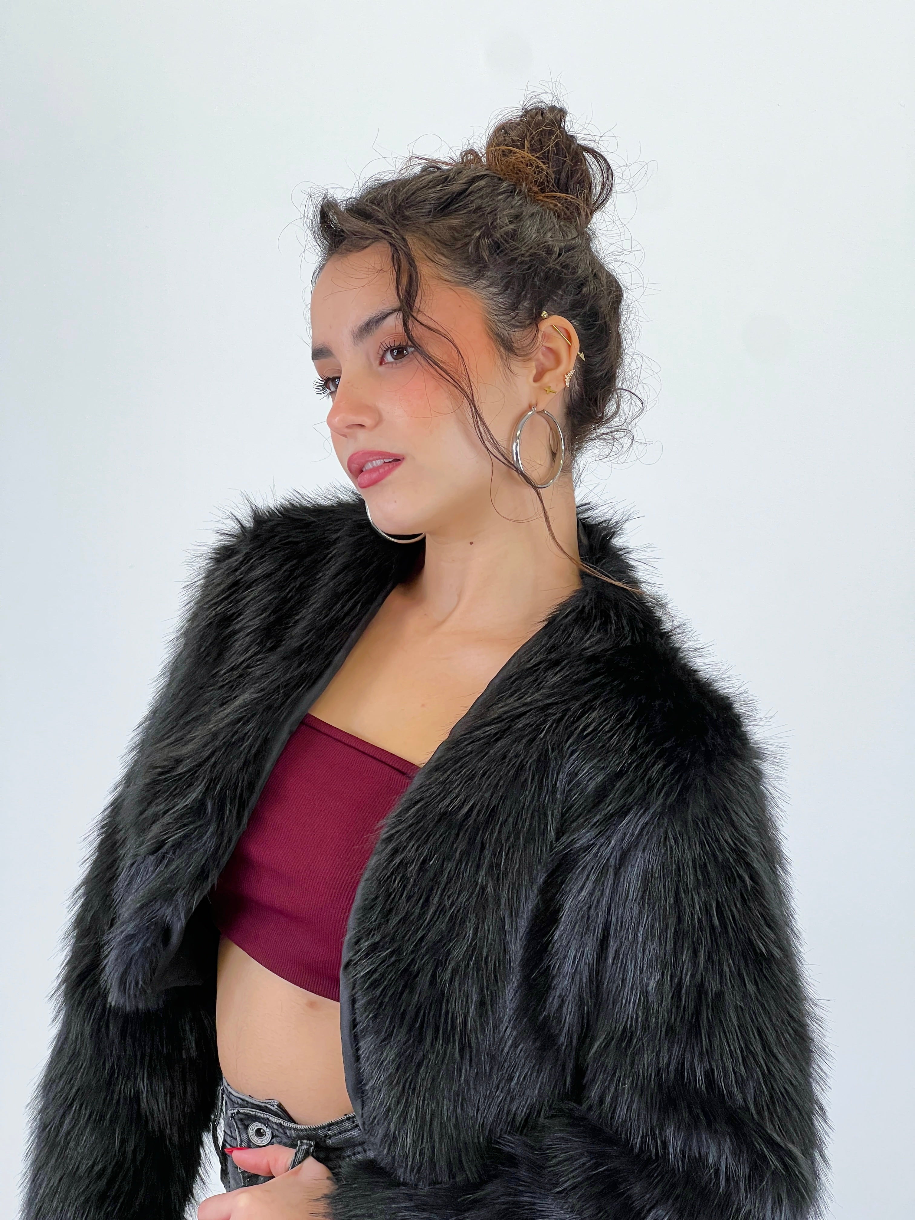 Chaqueta bolero pelo