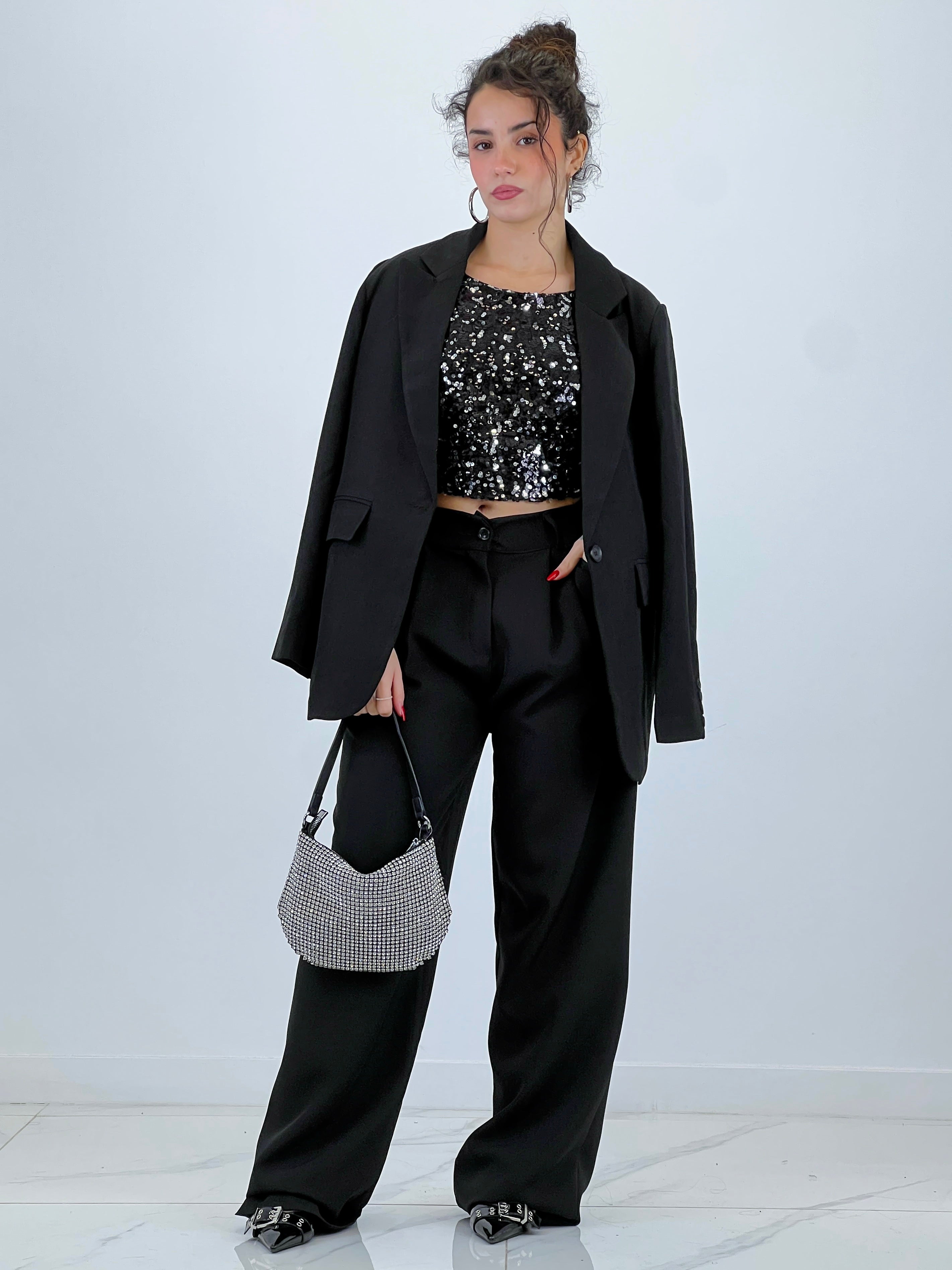 Top tirantes lentejuelas