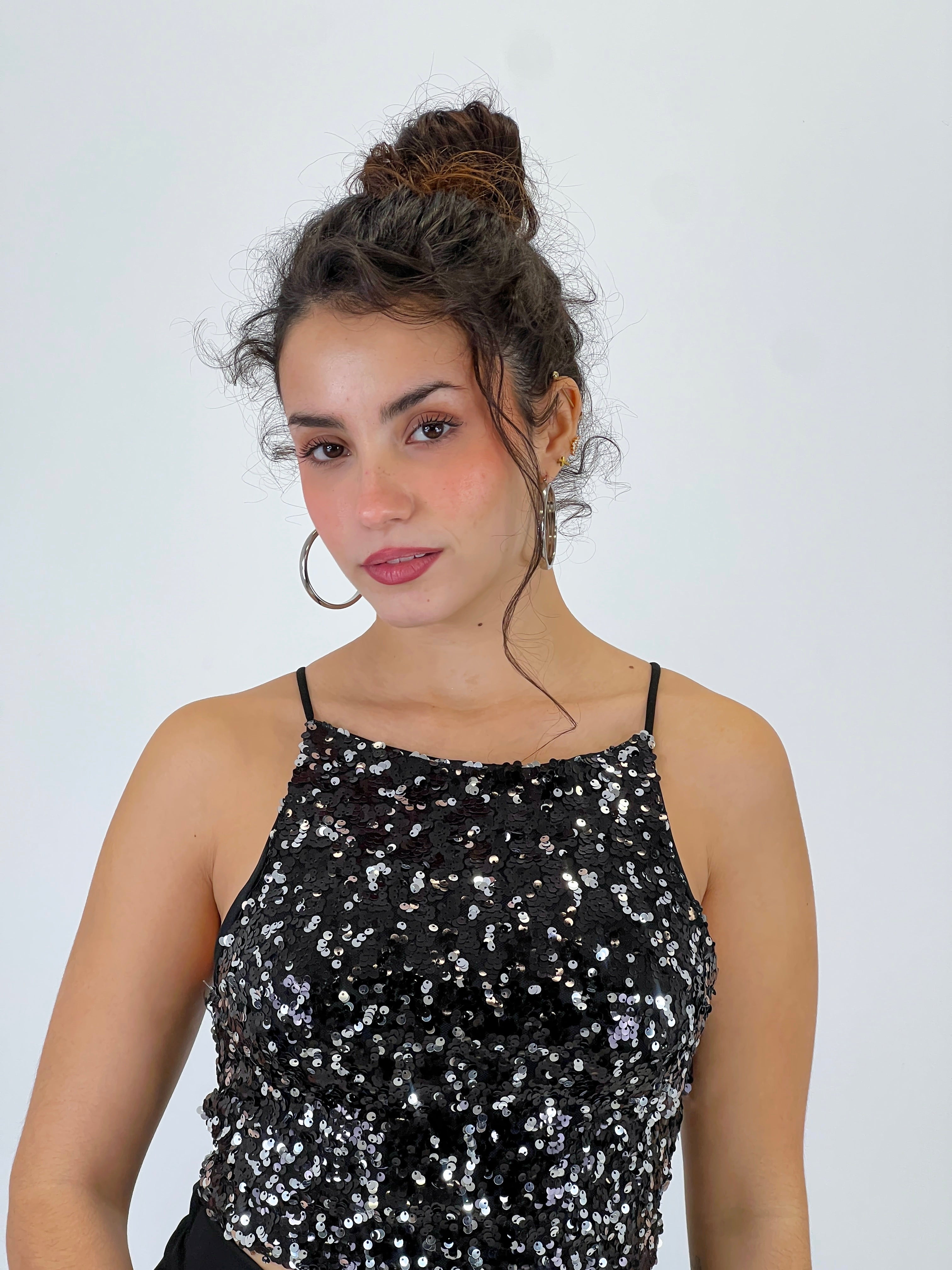 Top tirantes lentejuelas