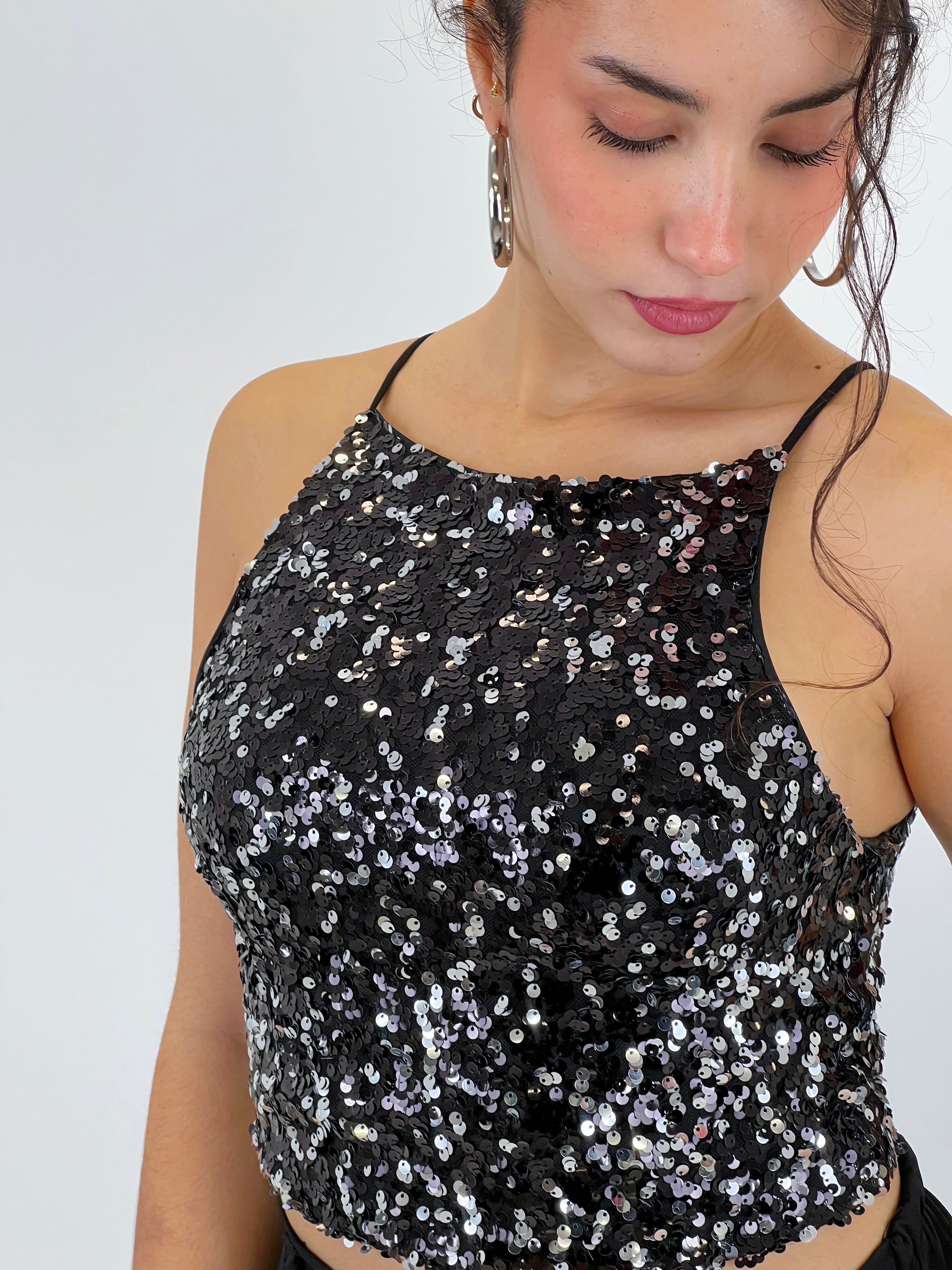 Top tirantes lentejuelas