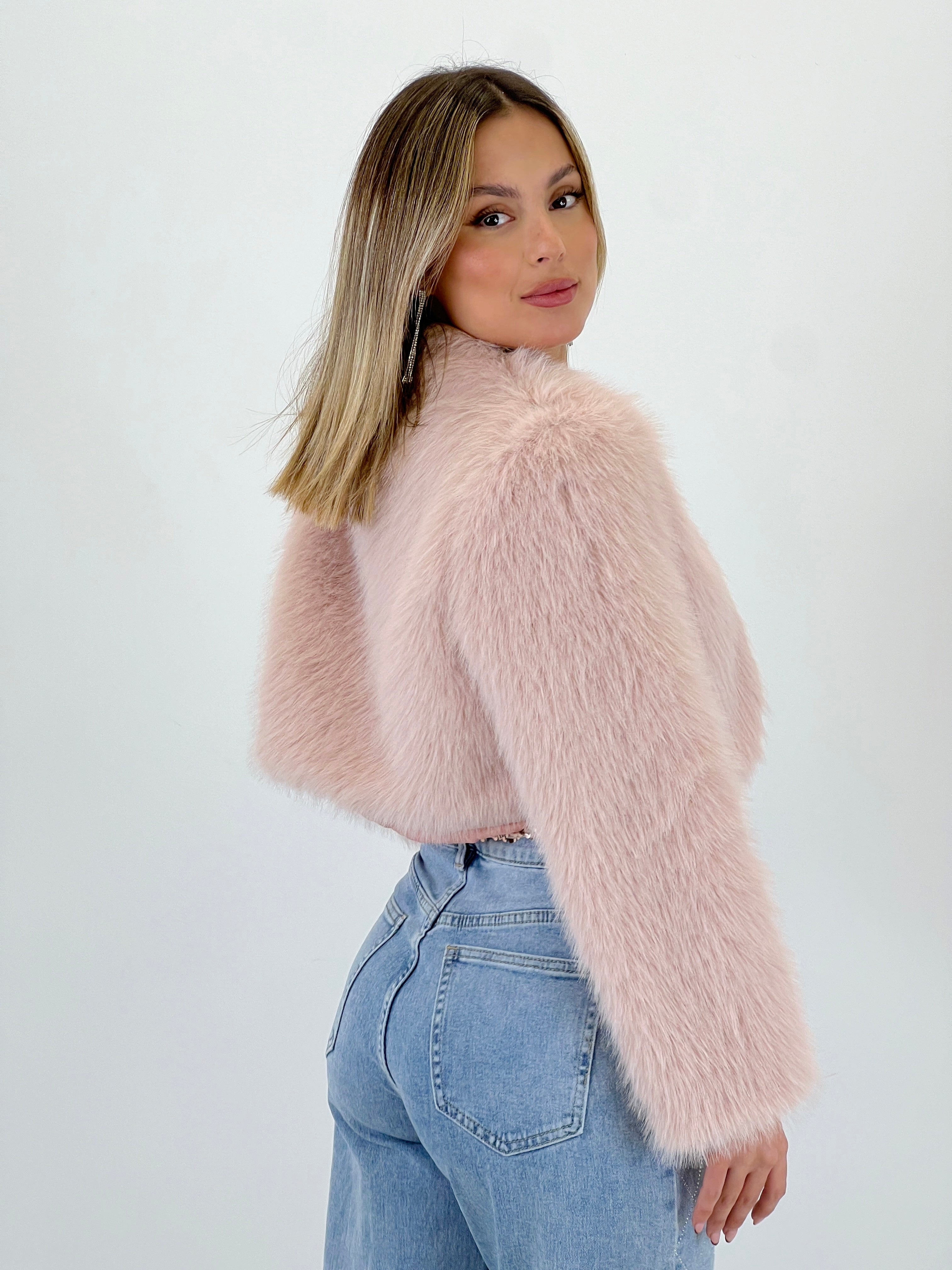 Chaqueta bolero pelo