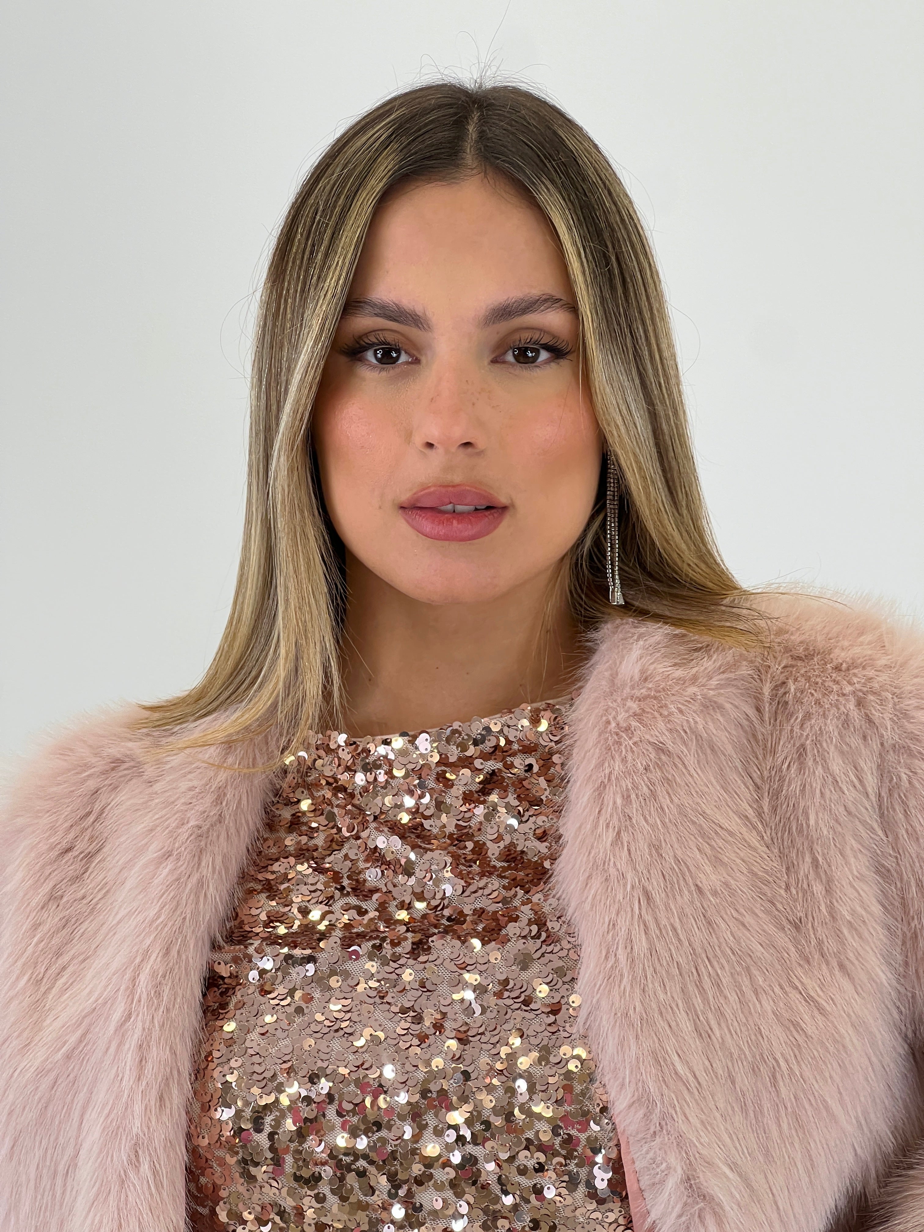 Chaqueta bolero pelo