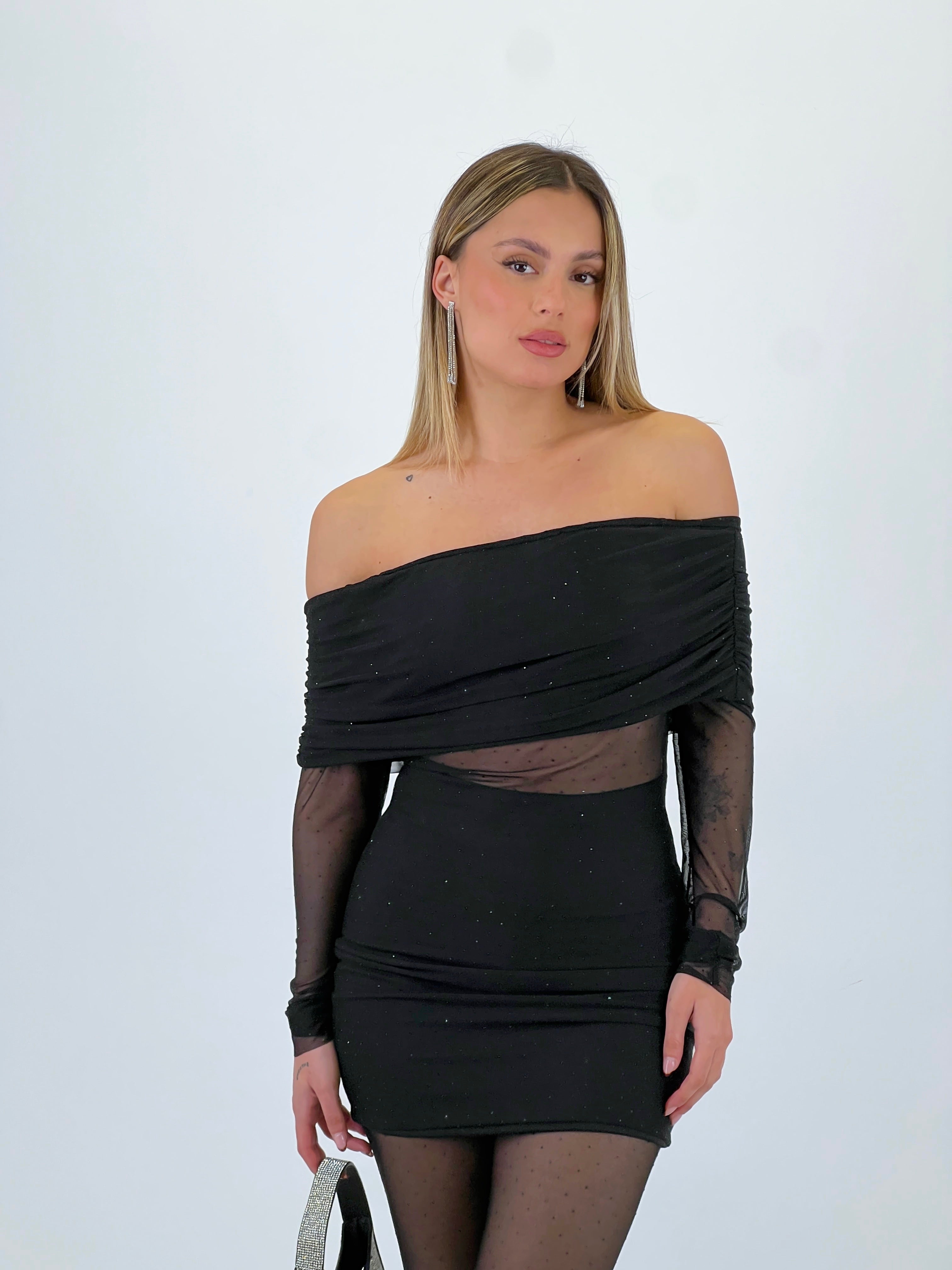 Sheer boat neck jumpsuit