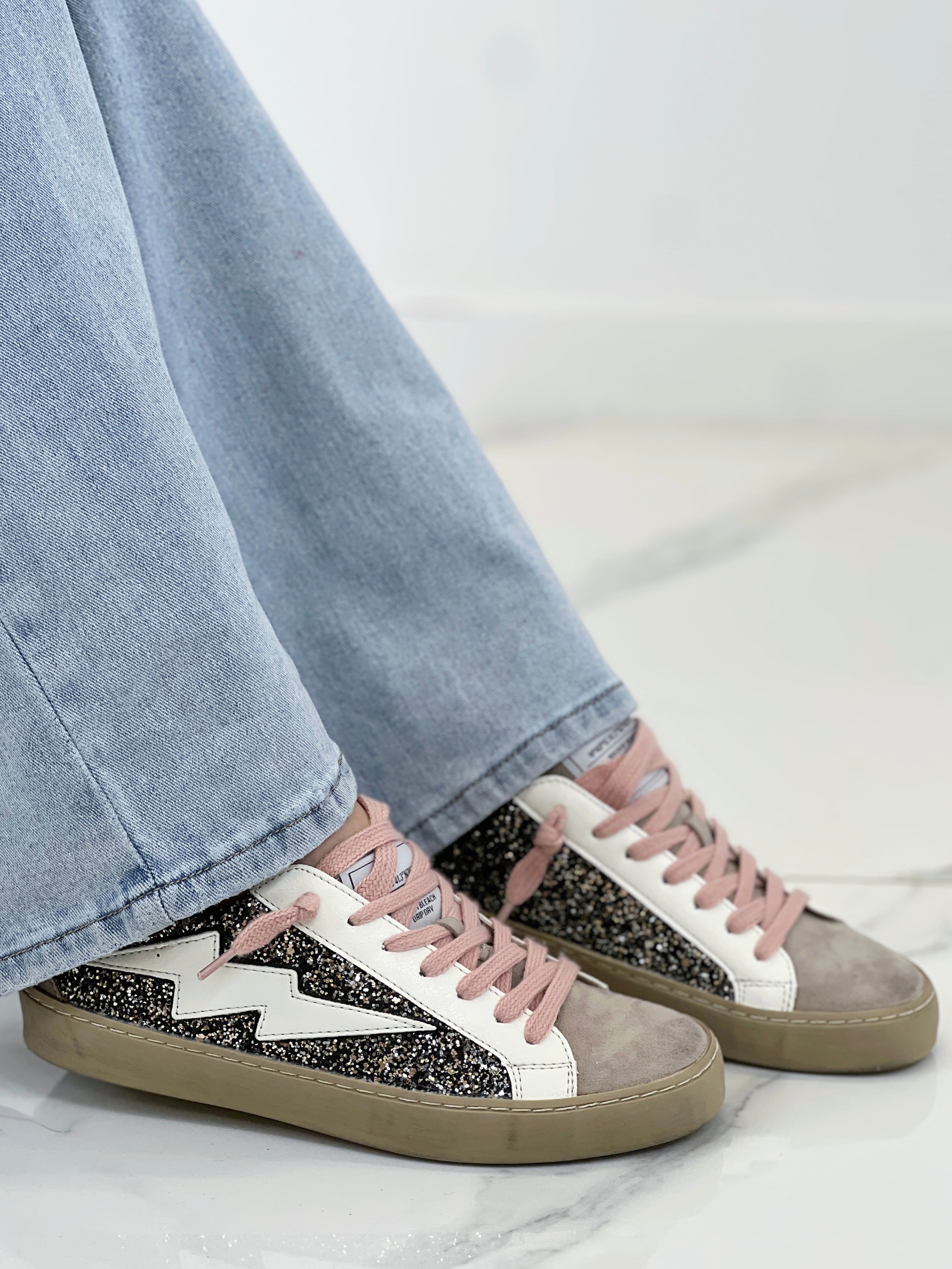 Zapatillas rayo brillo