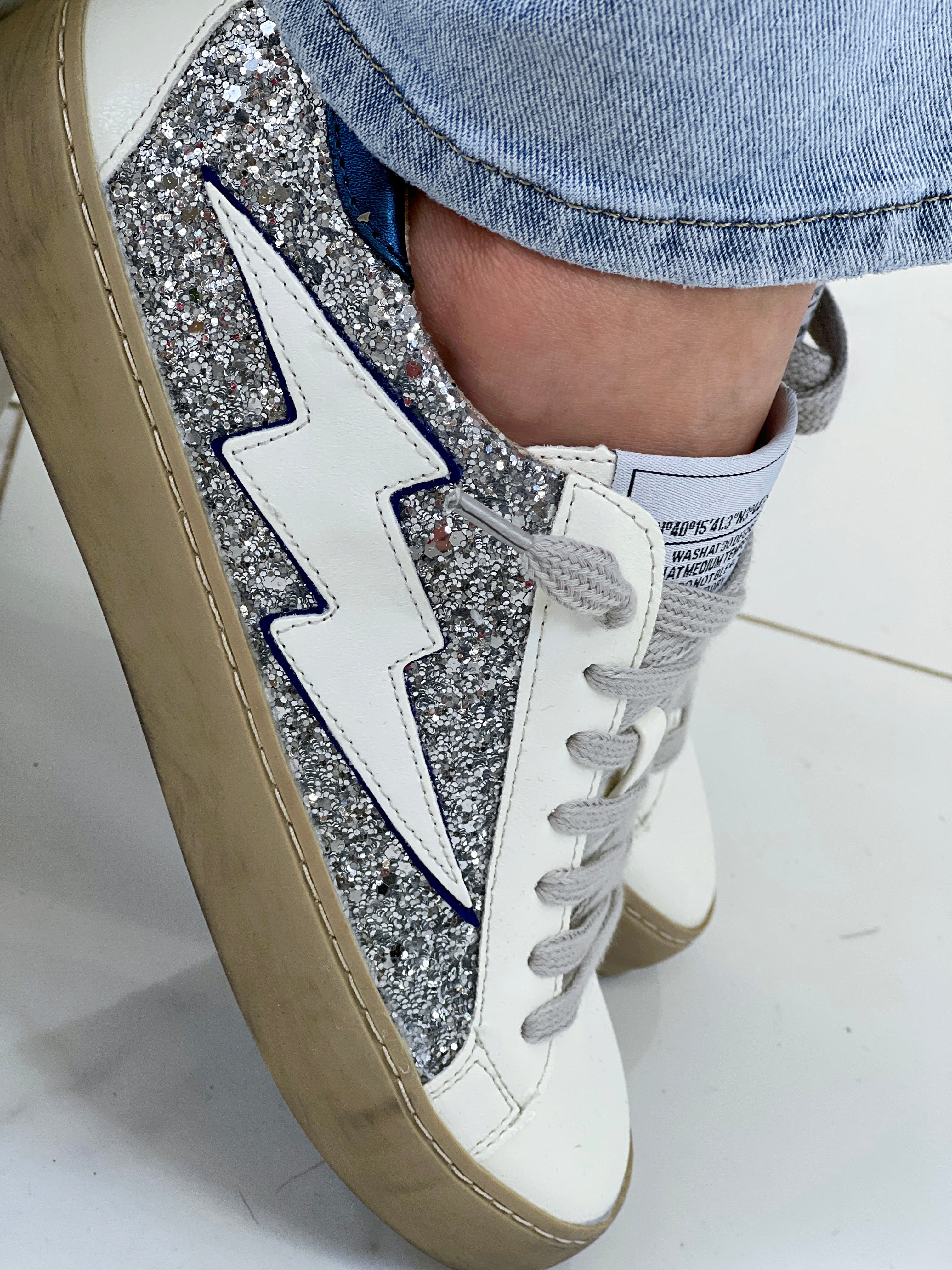 Zapatillas rayo brillo