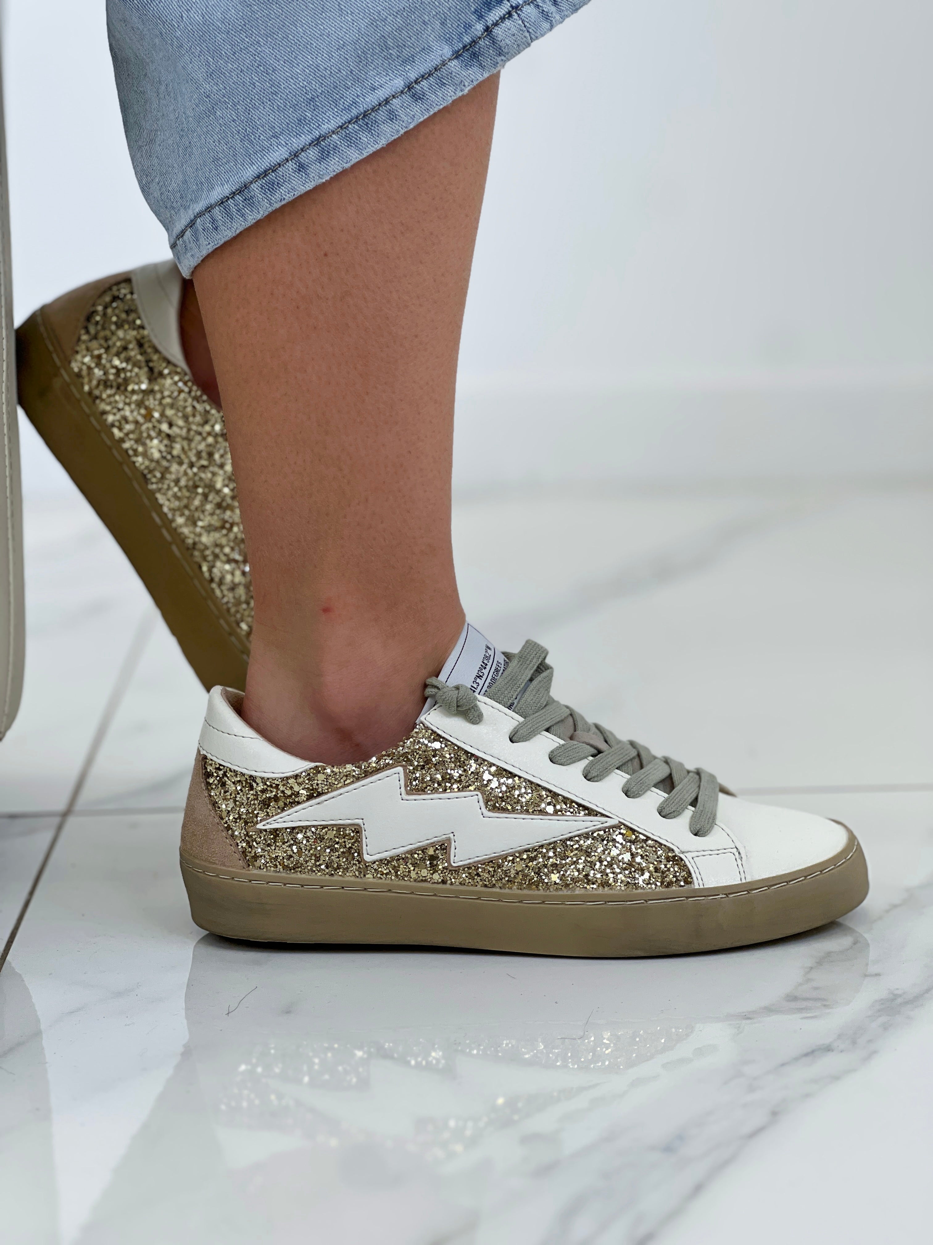 Zapatillas rayo brillo