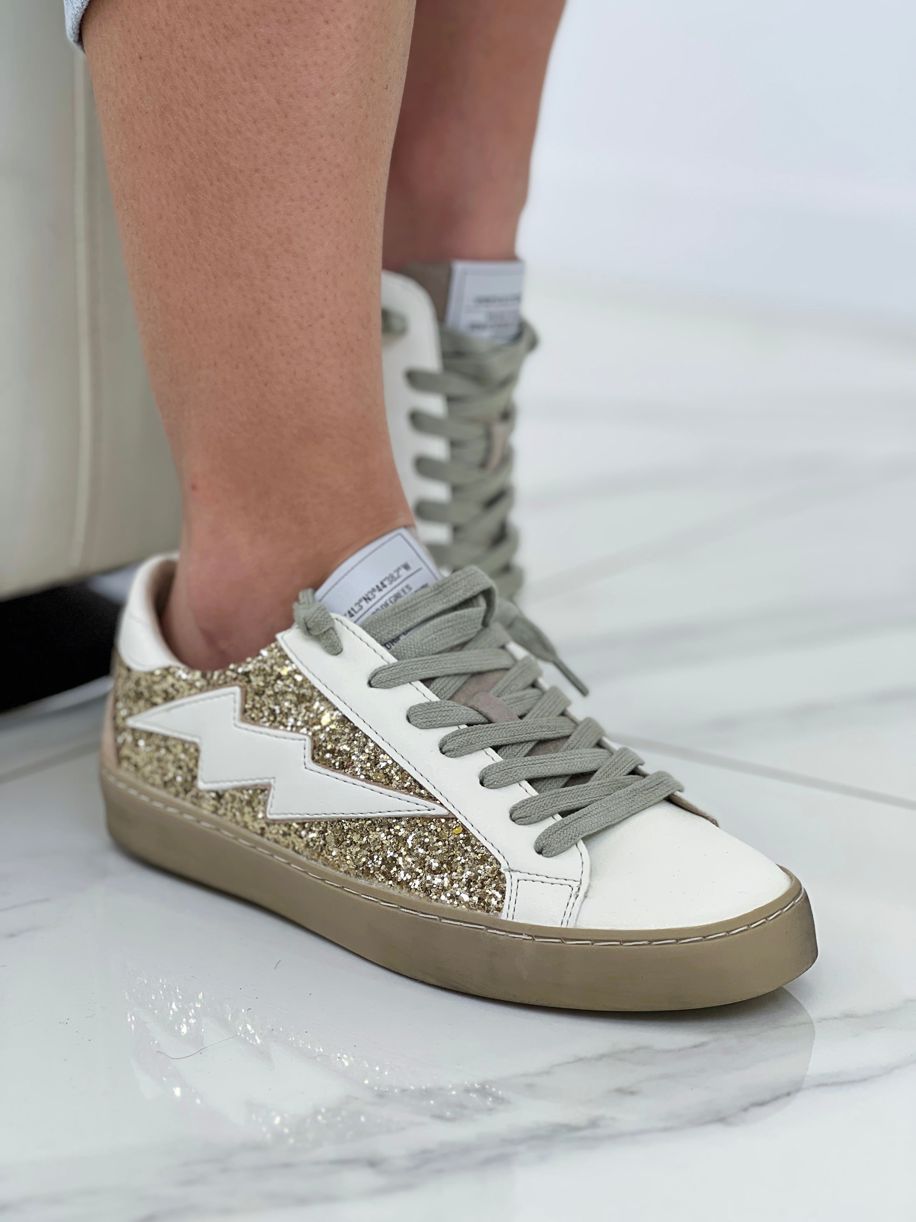 Zapatillas rayo brillo