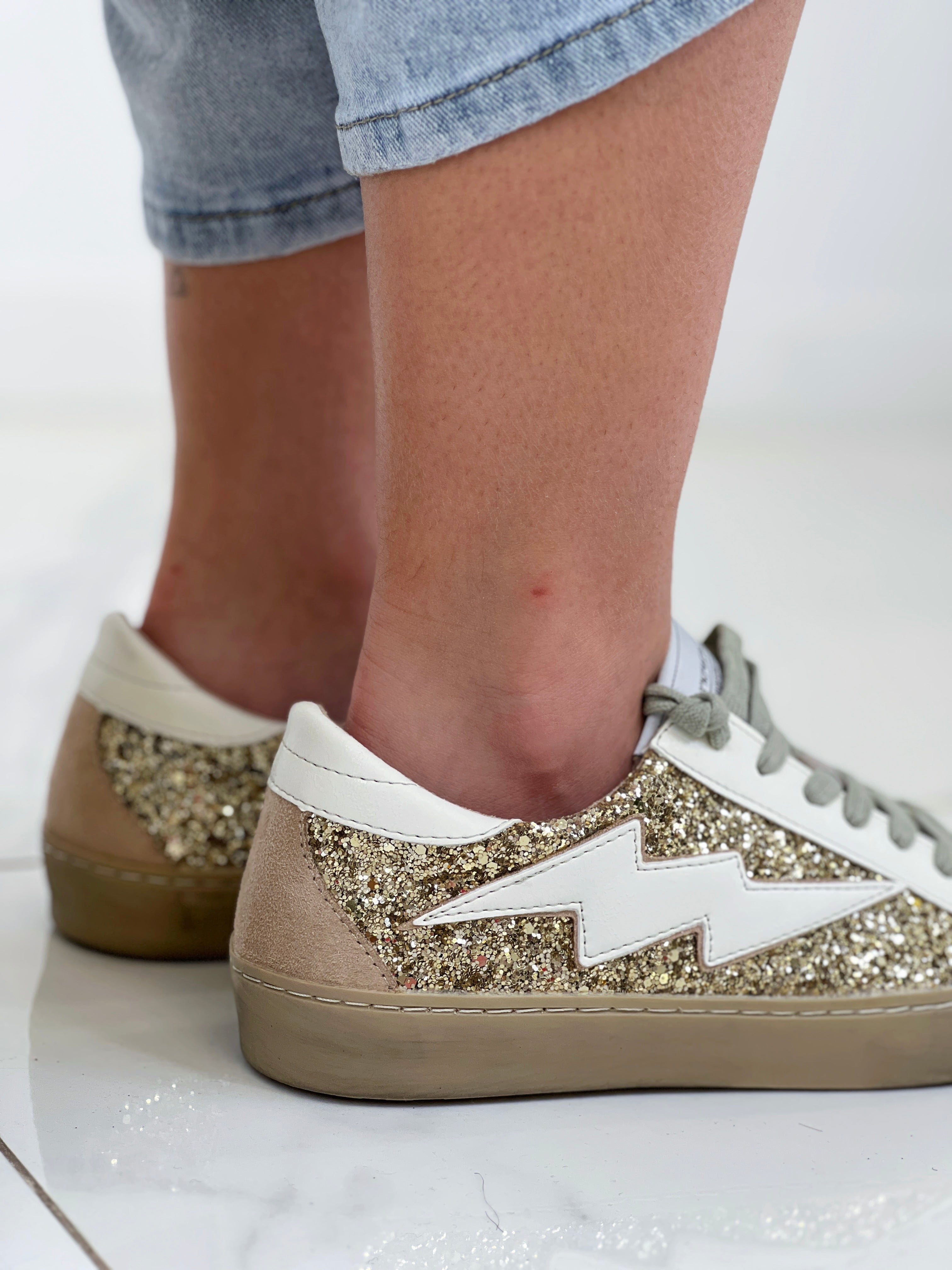 Zapatillas rayo brillo