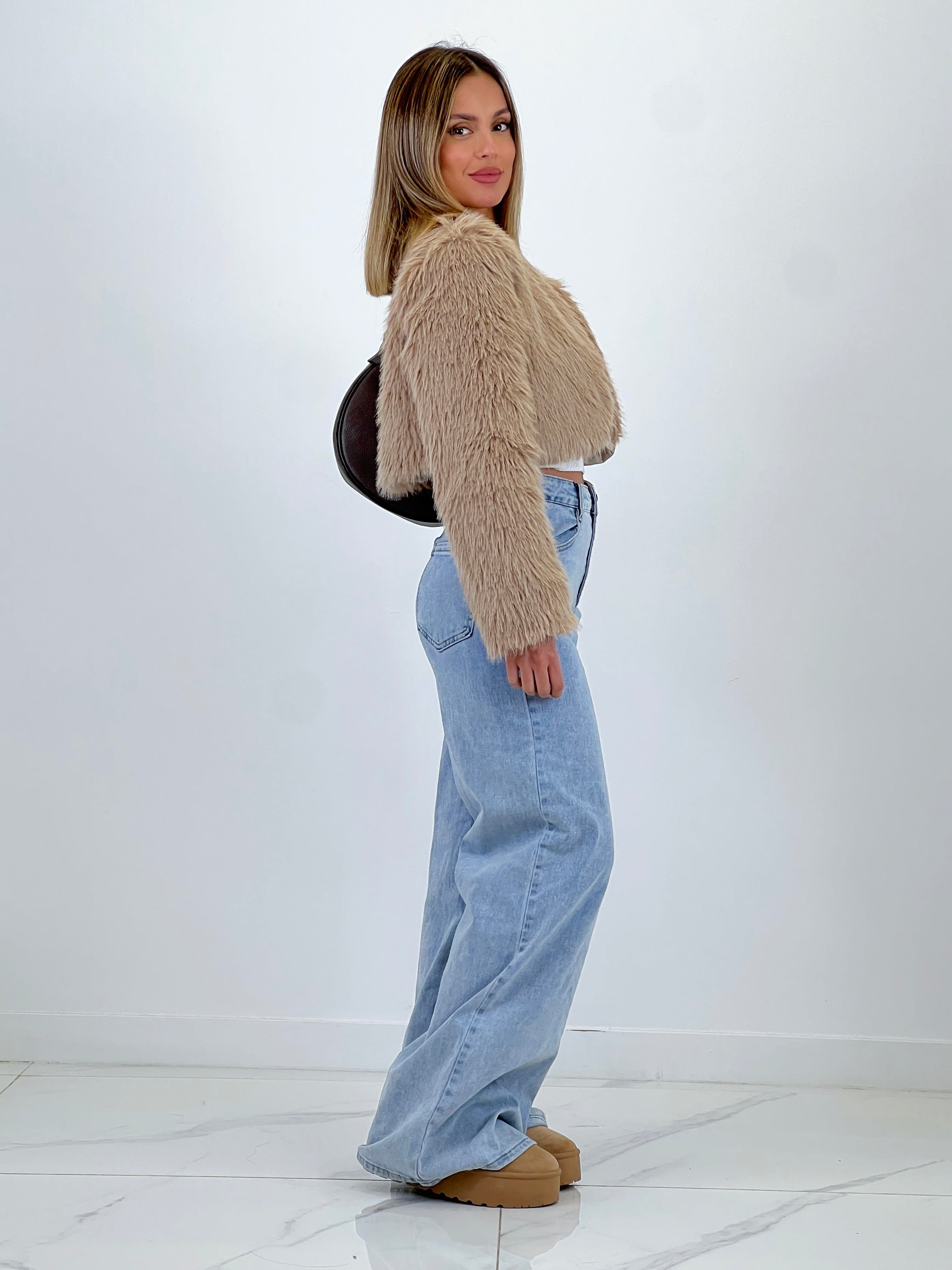 Chaqueta bolero pelo