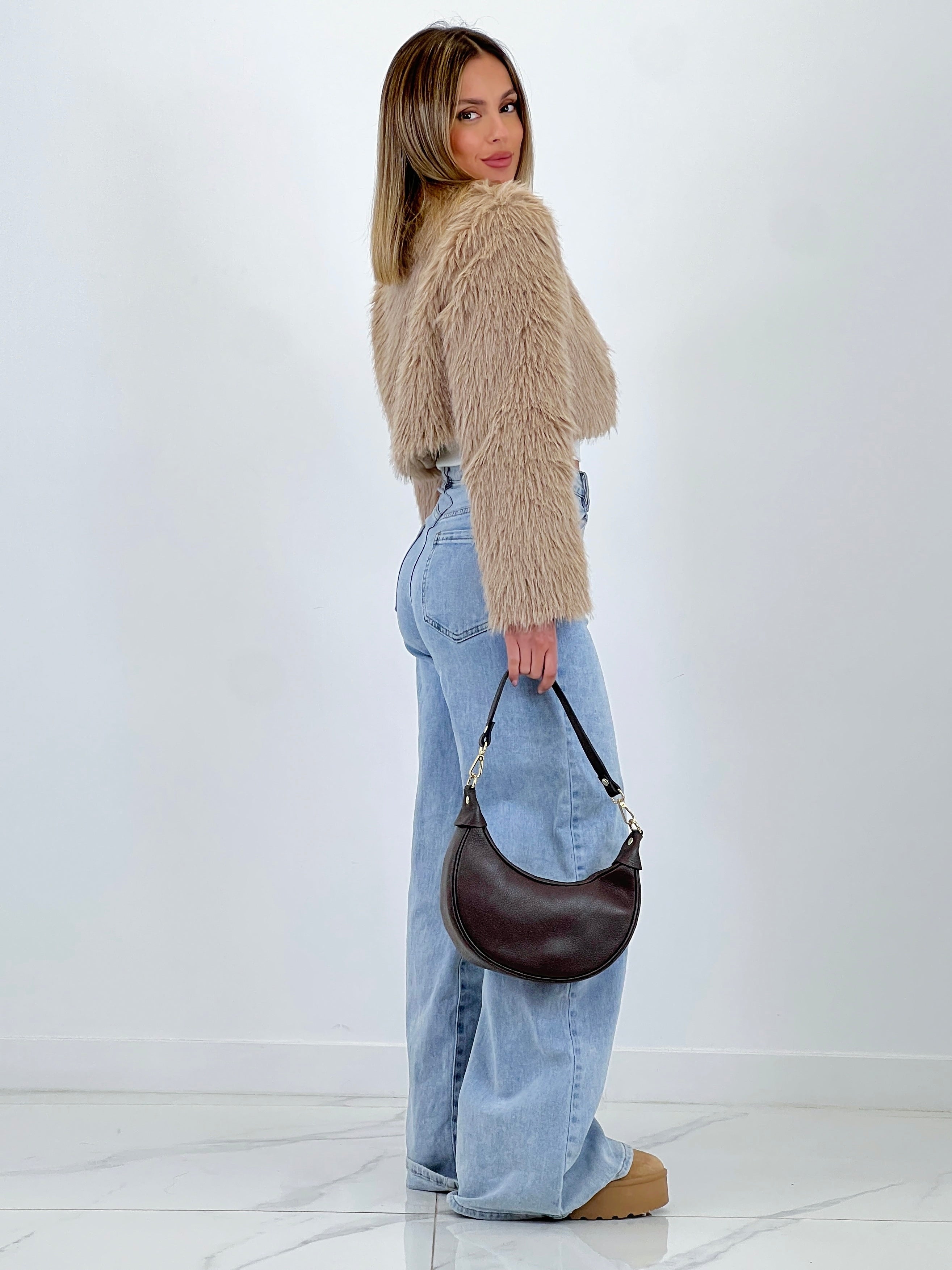 Chaqueta bolero pelo