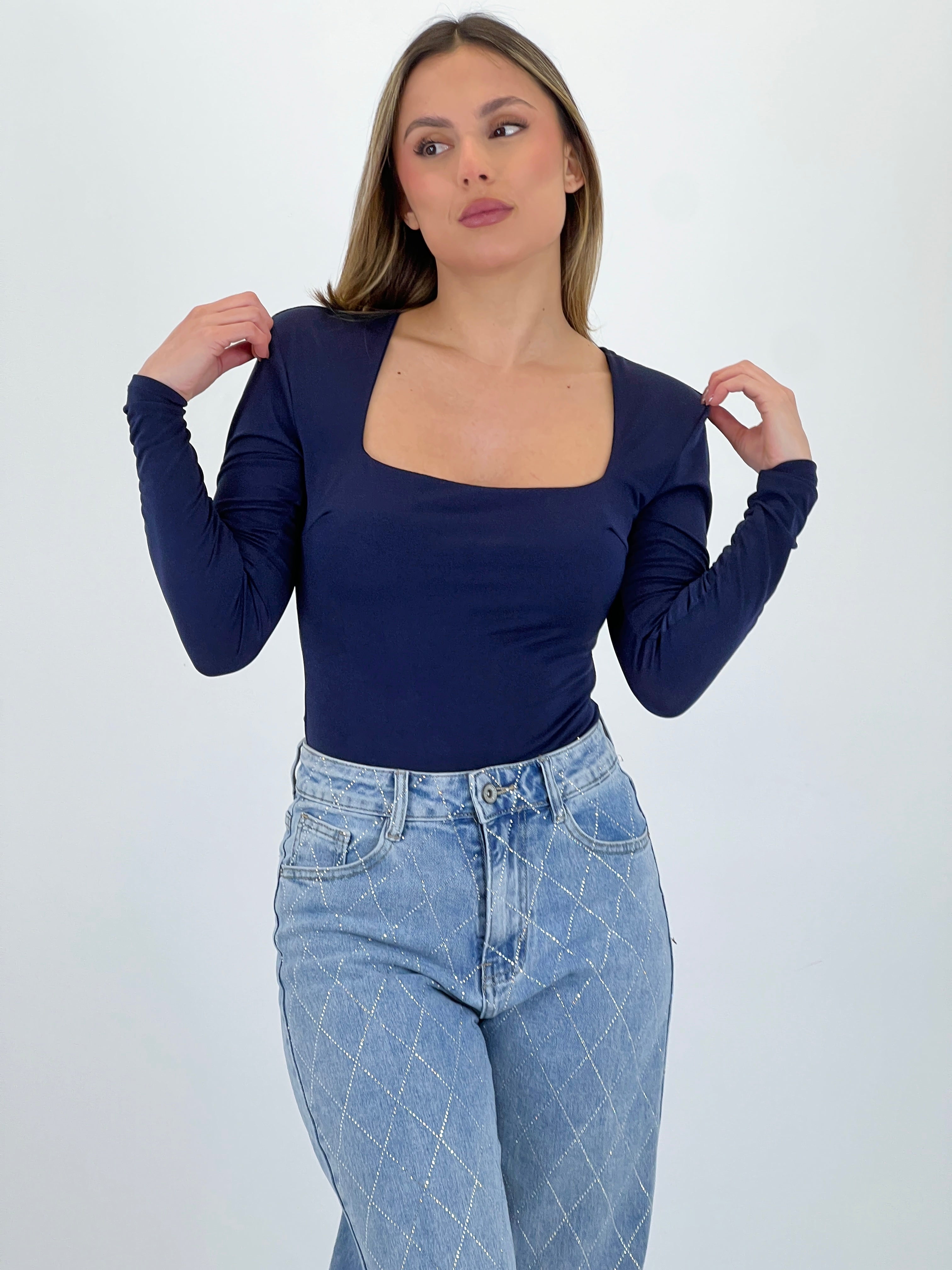 Body escote cuadrado