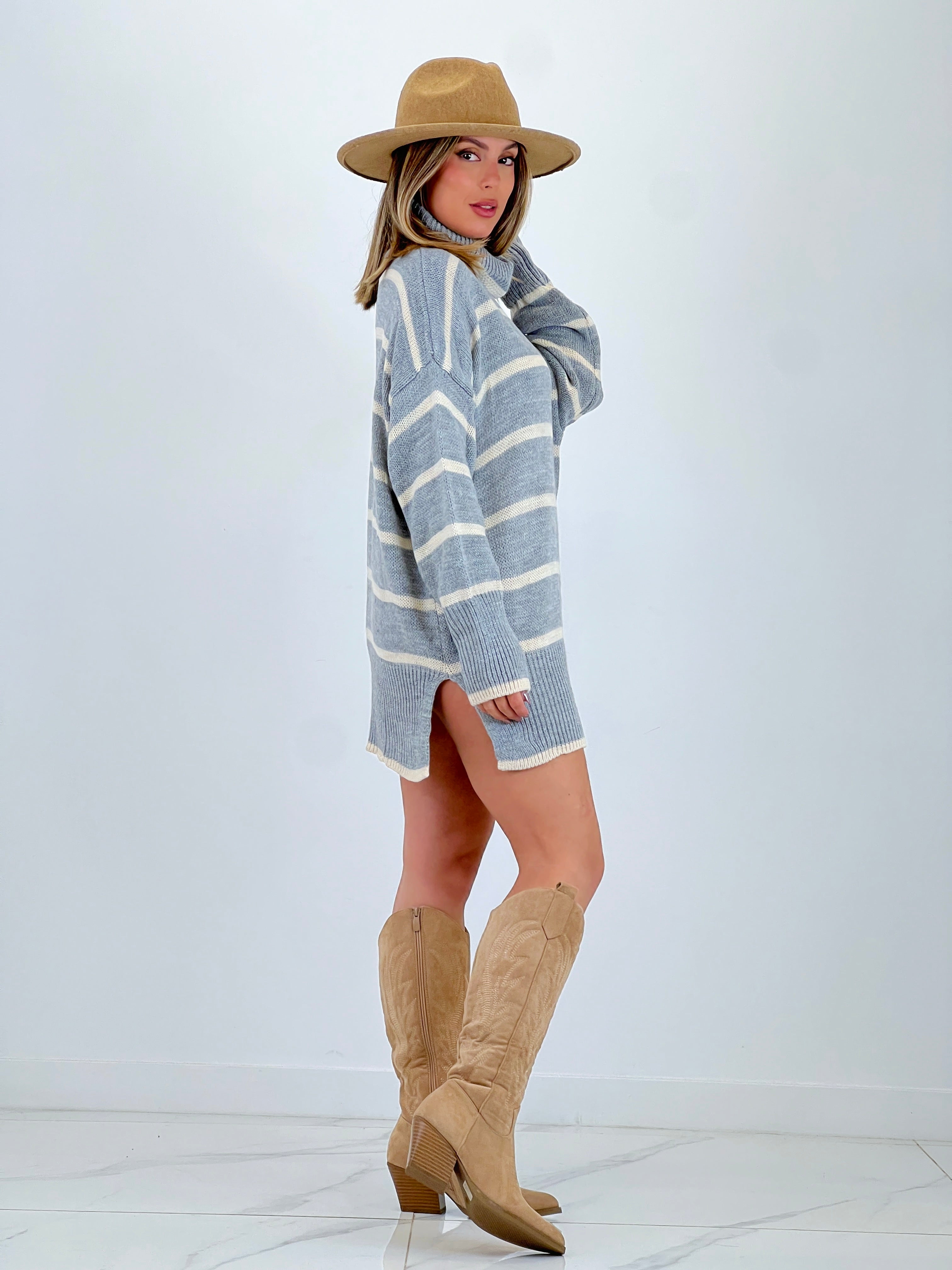 Jersey básico rayas cuello subido