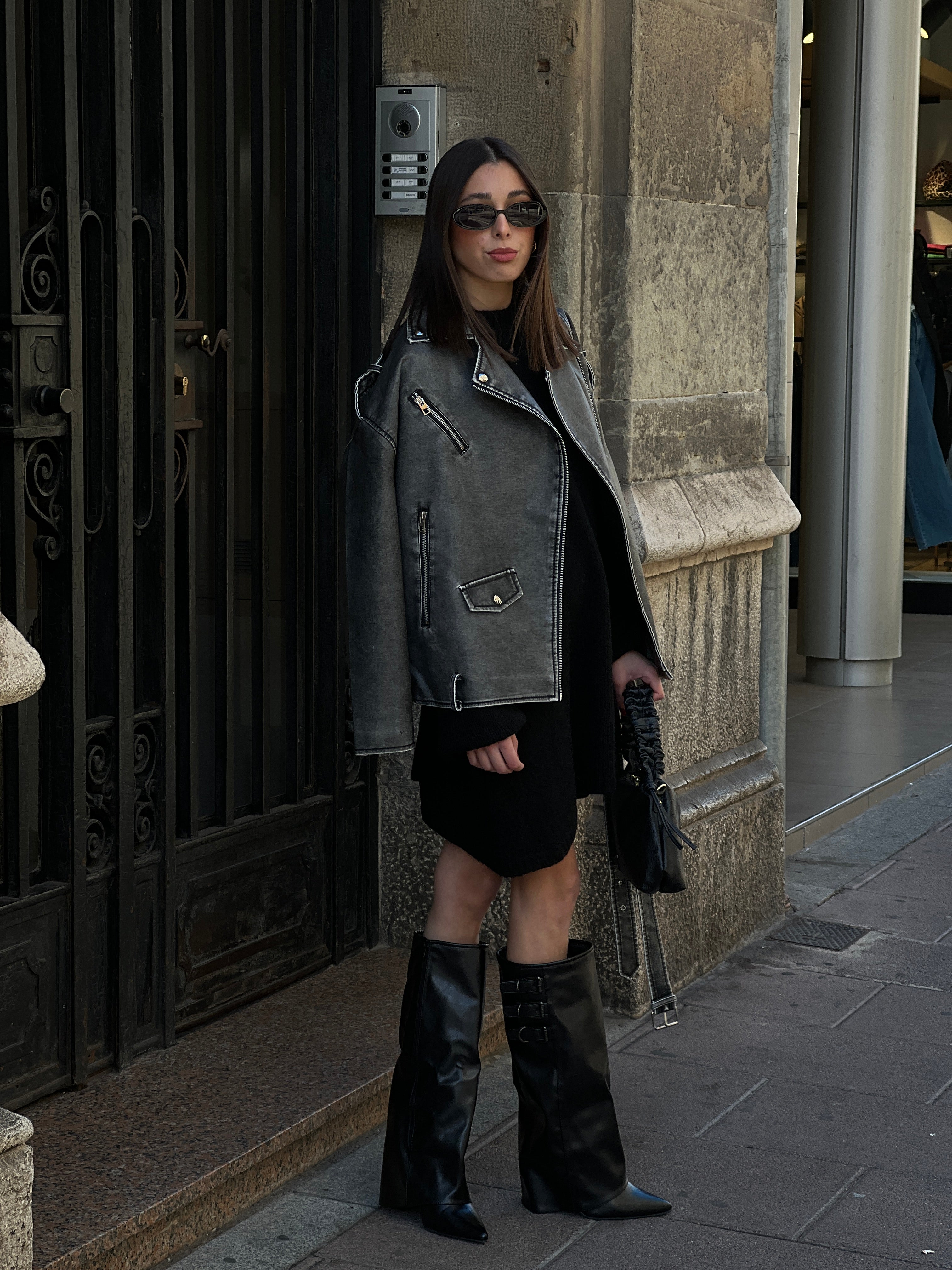 Bota polaina hebillas