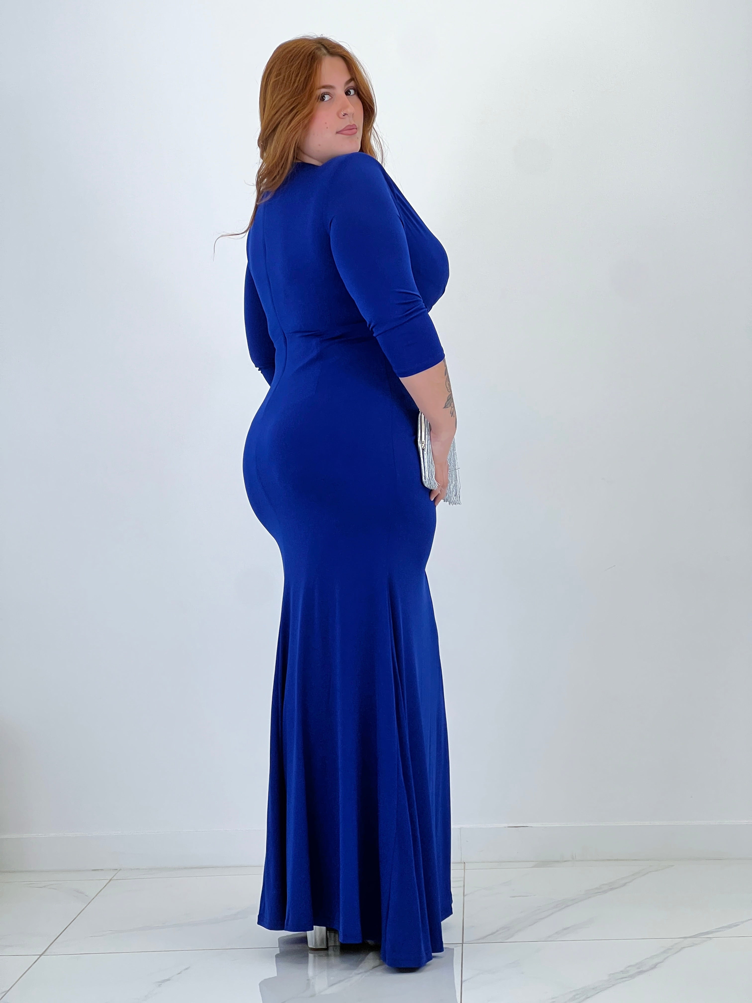 Vestido con manga y volante Xenia