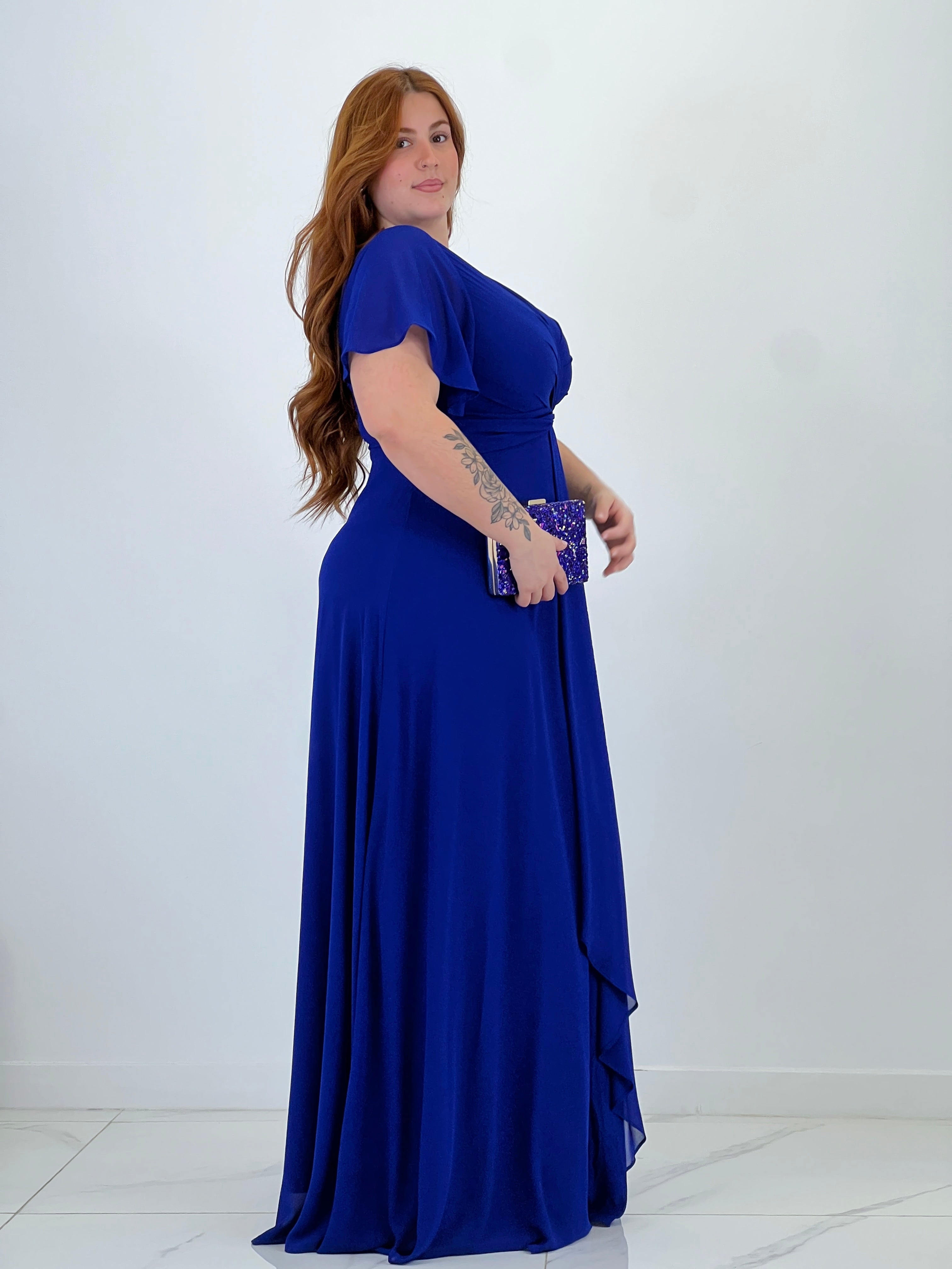 Donna dress with sleeves