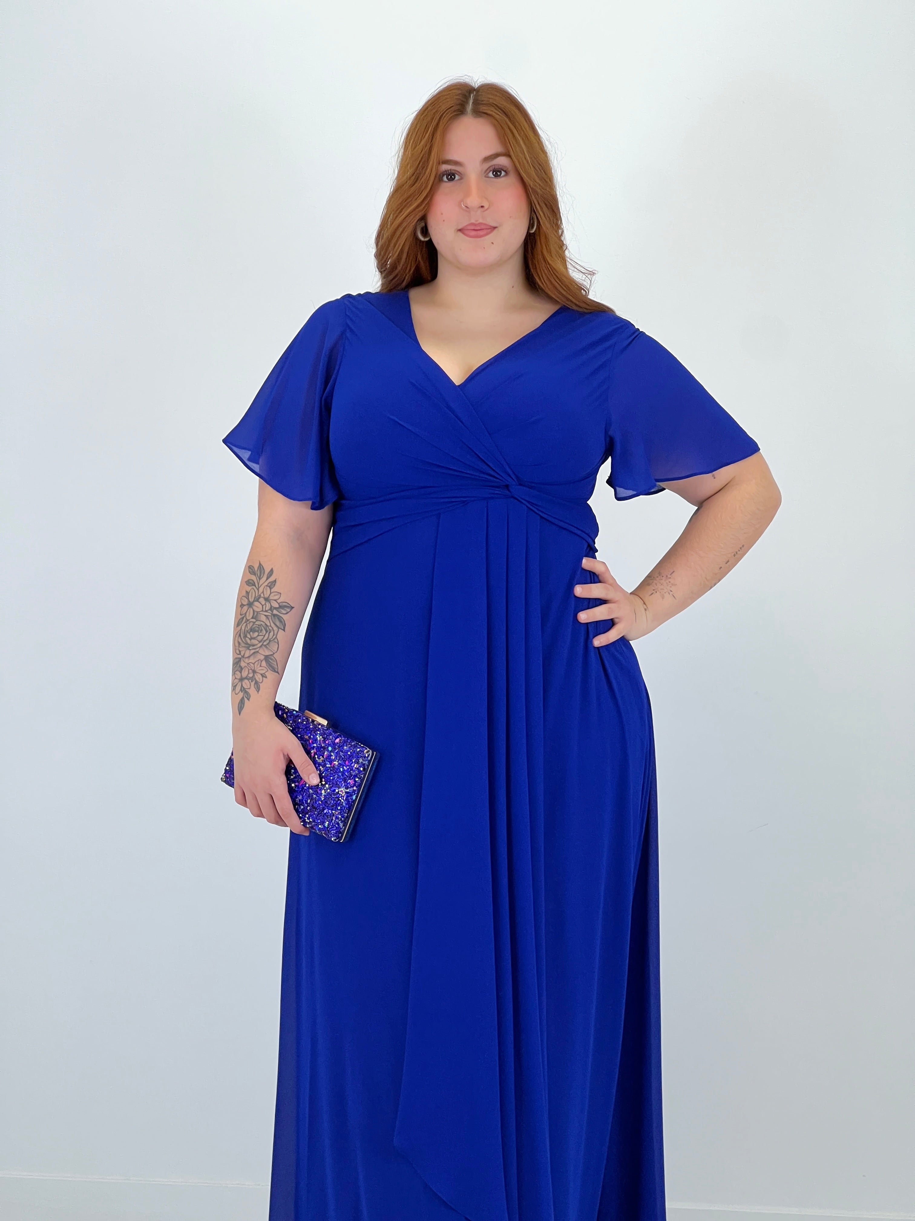Donna dress with sleeves