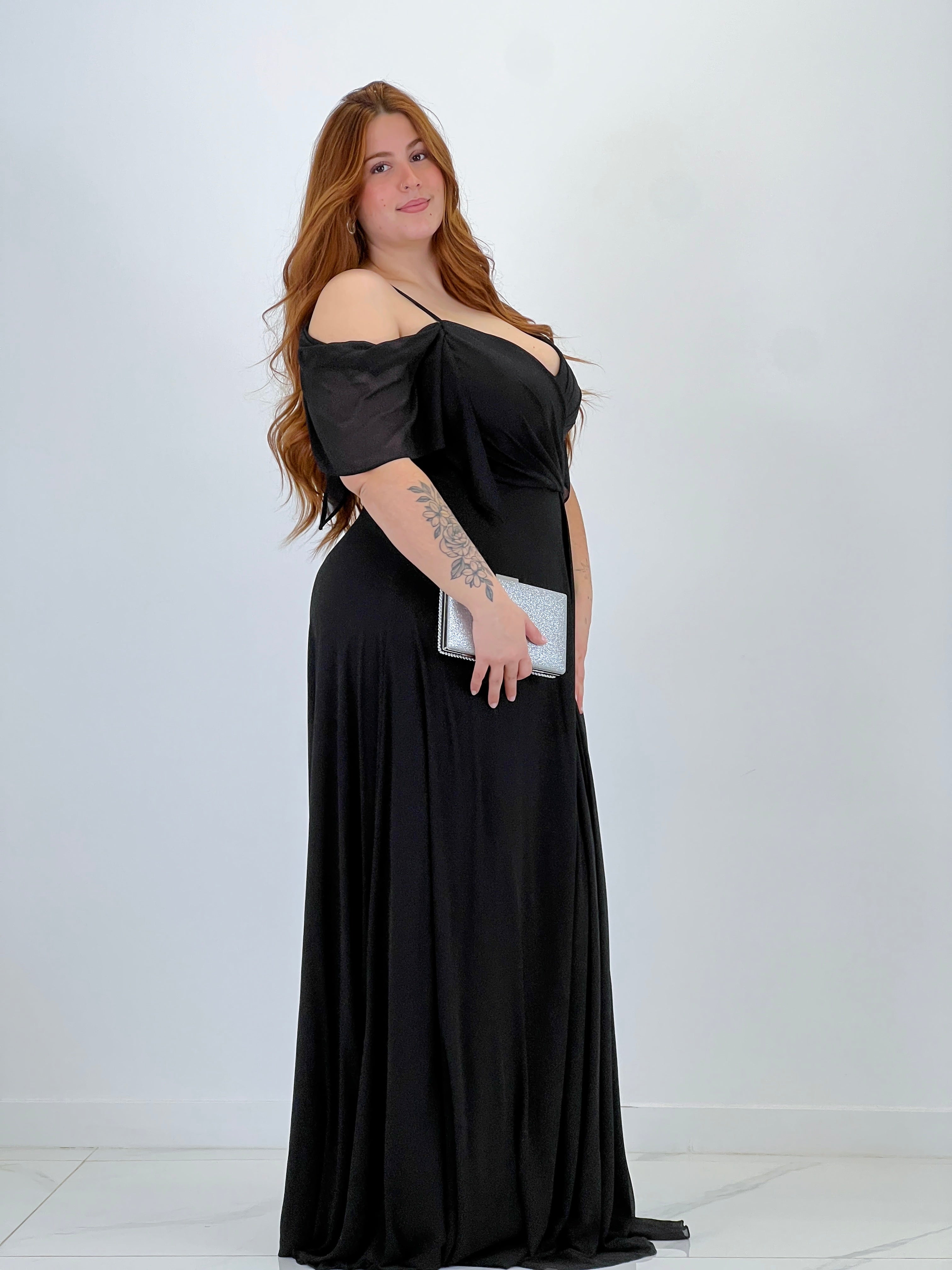 Vestido manga caída Elia