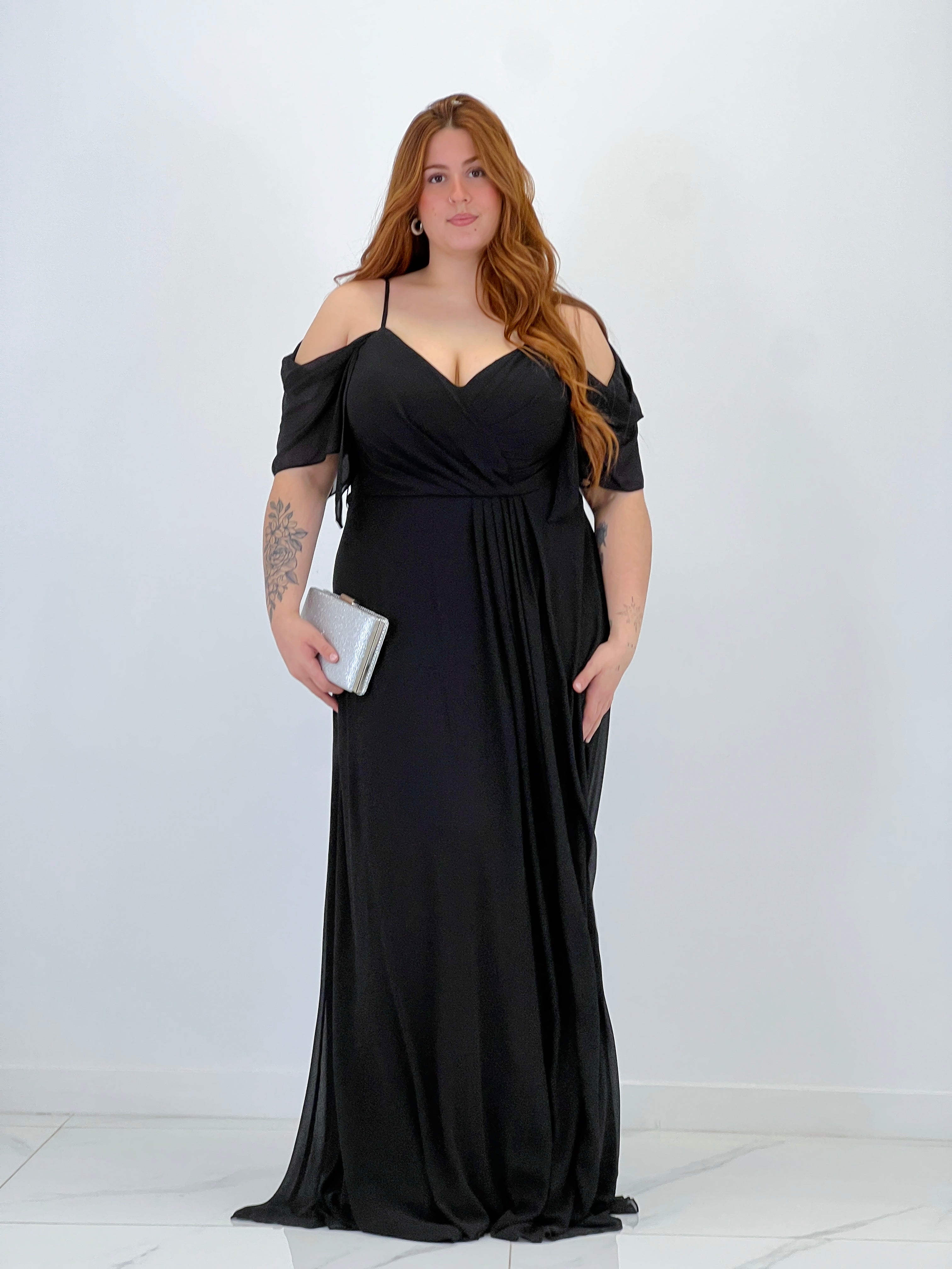 Vestido manga caída Elia