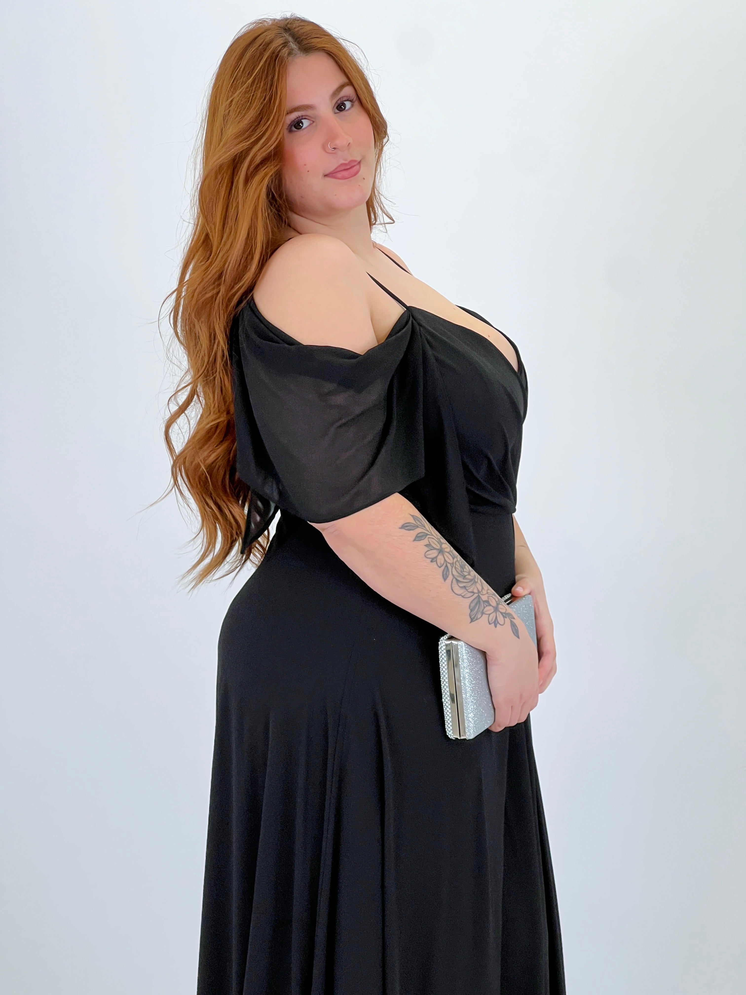 Vestido manga caída Elia