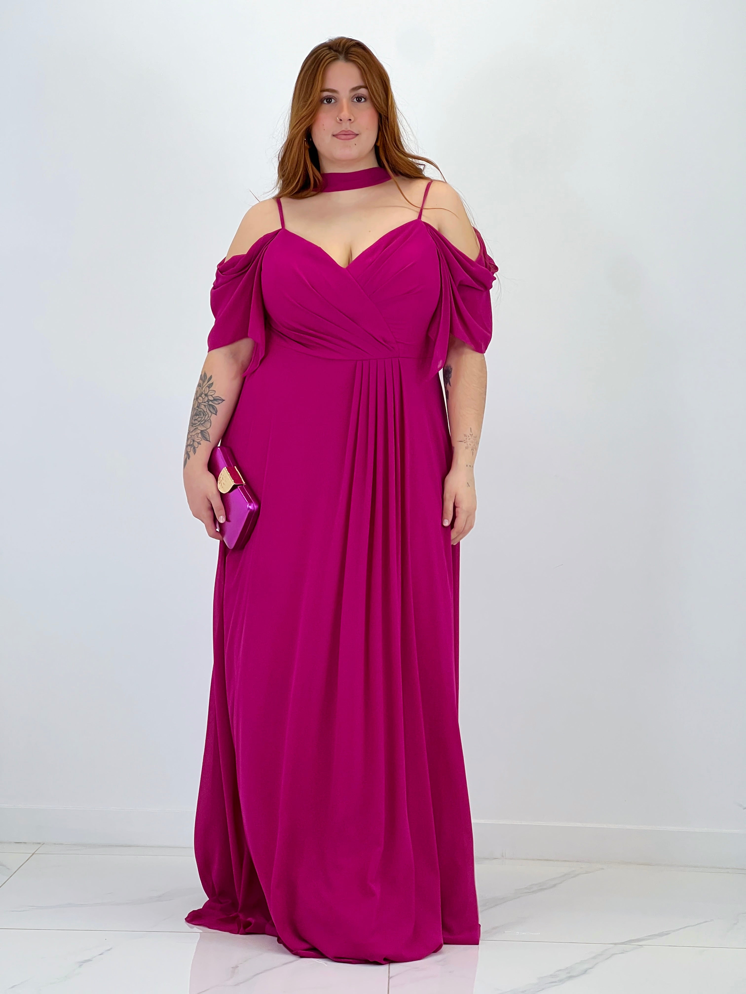 Vestido manga caída Elia