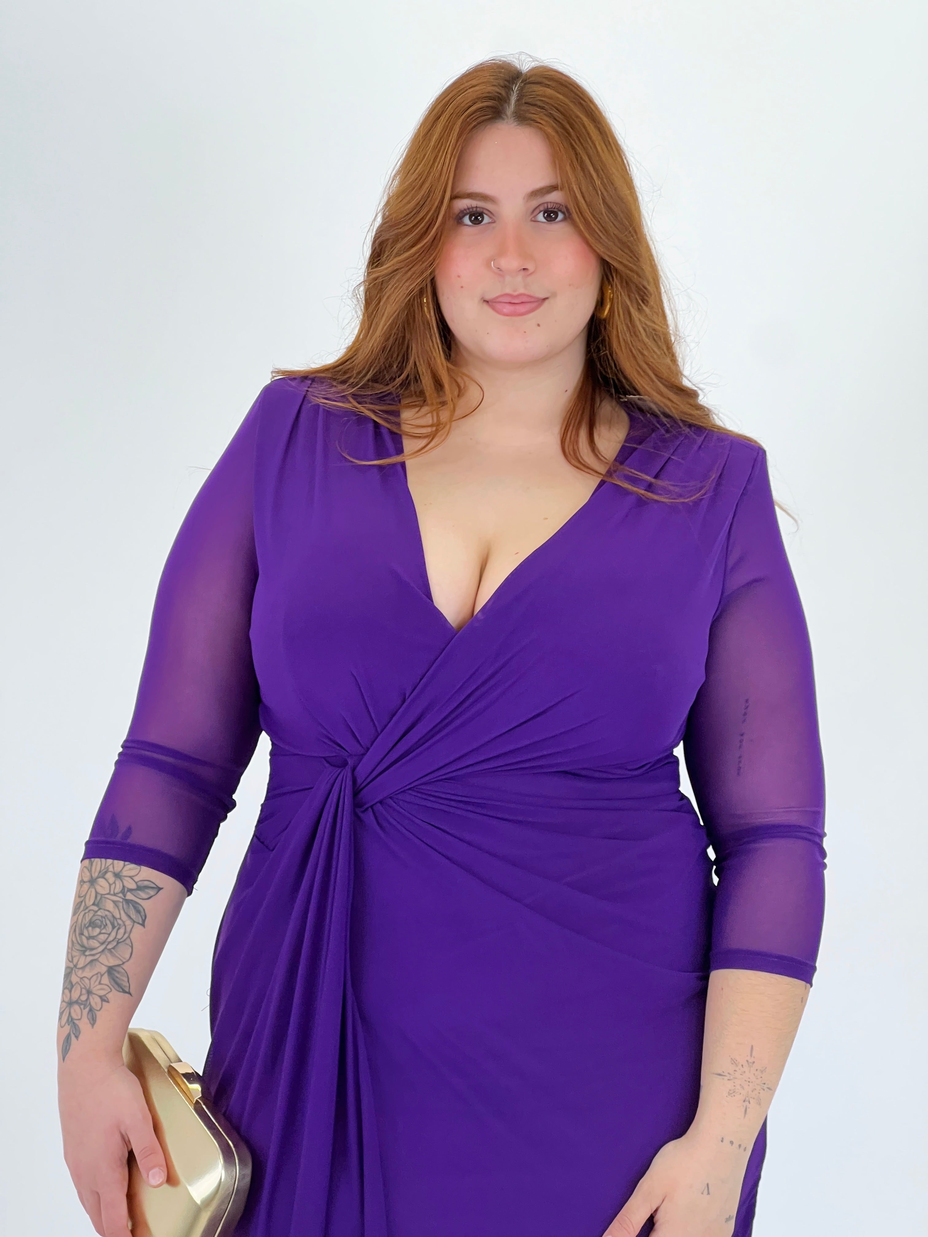 Vestit midi amb màniga Glenda