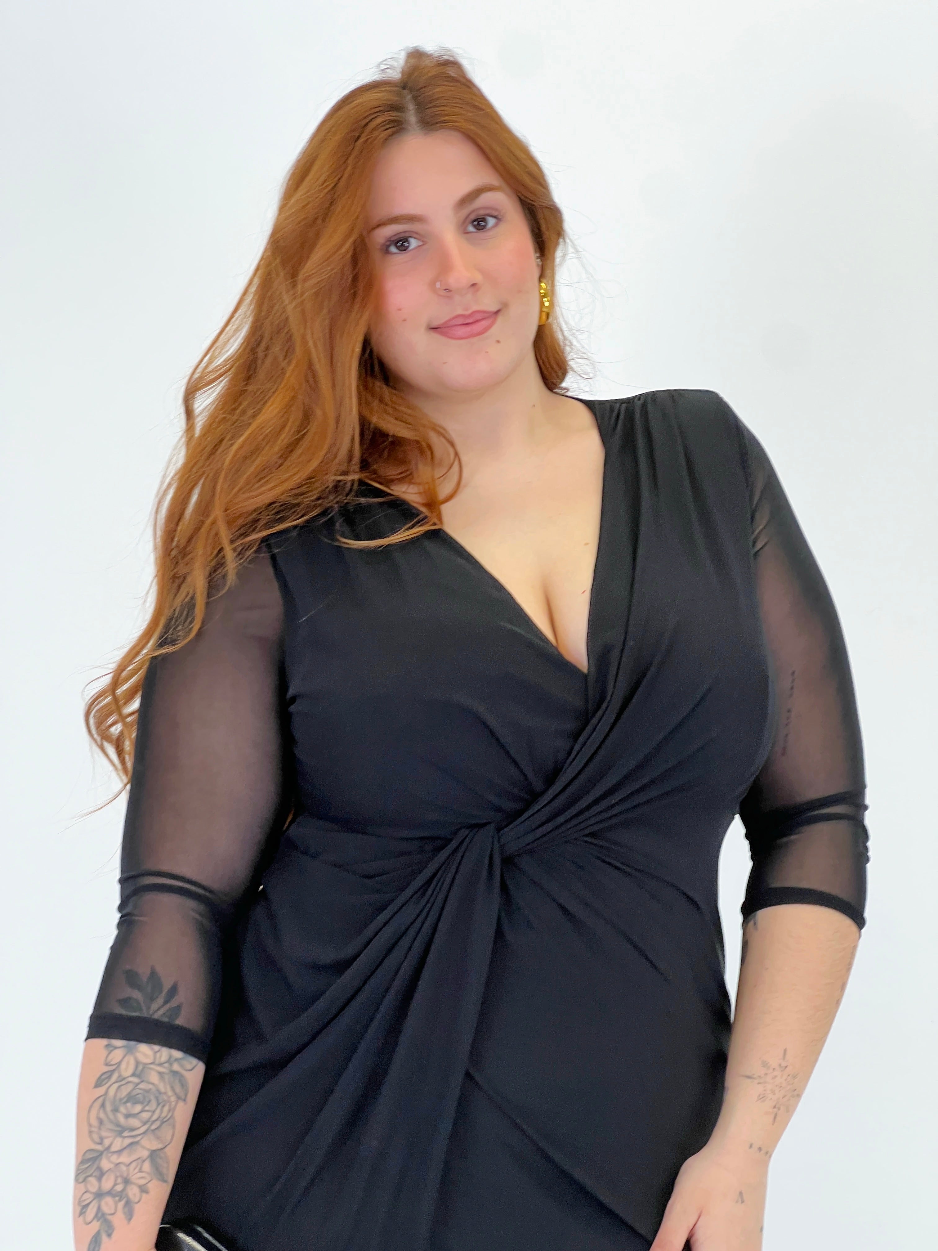 Vestit midi amb màniga Glenda