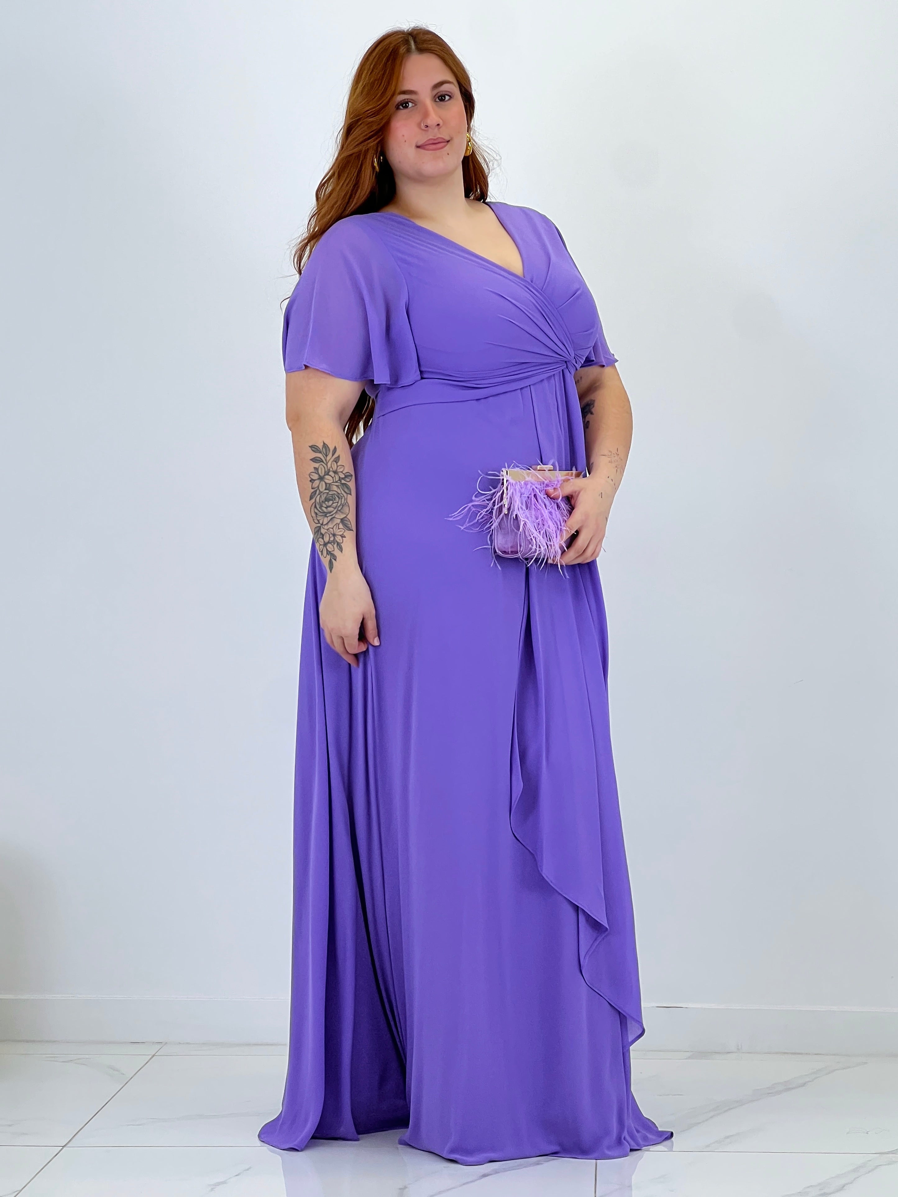 Donna dress with sleeves