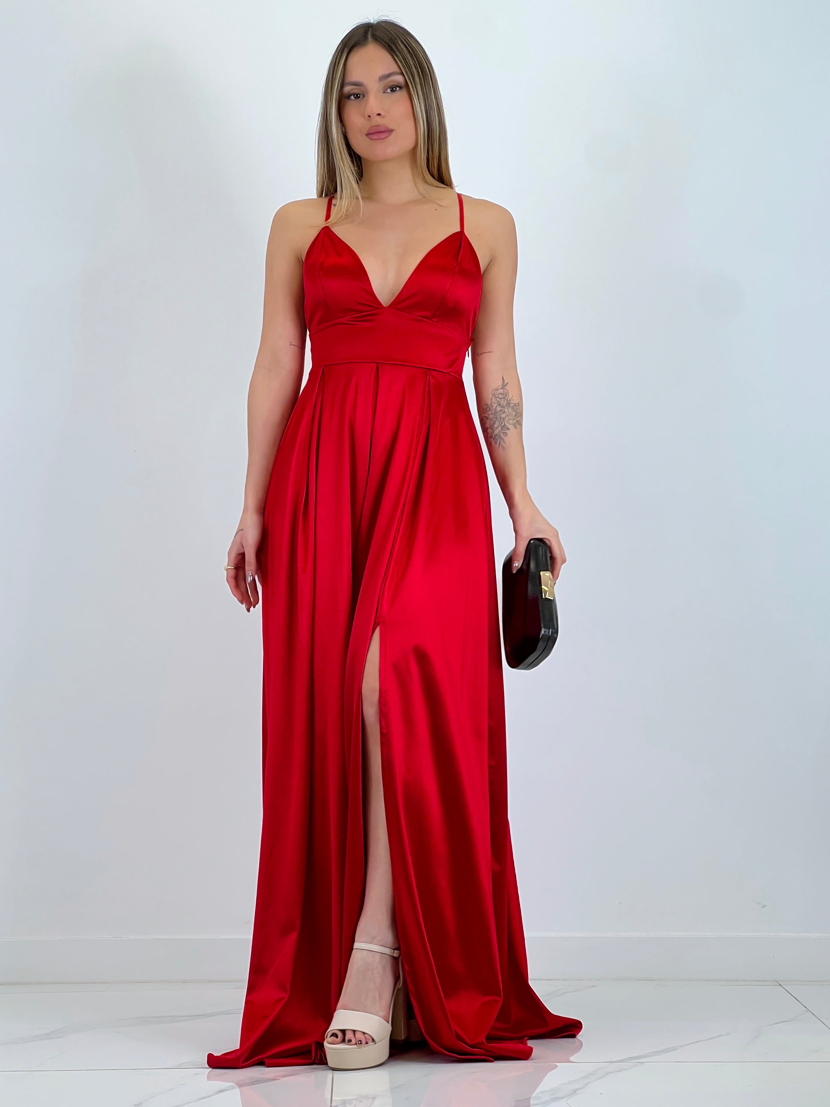 Vestido satinado Seline