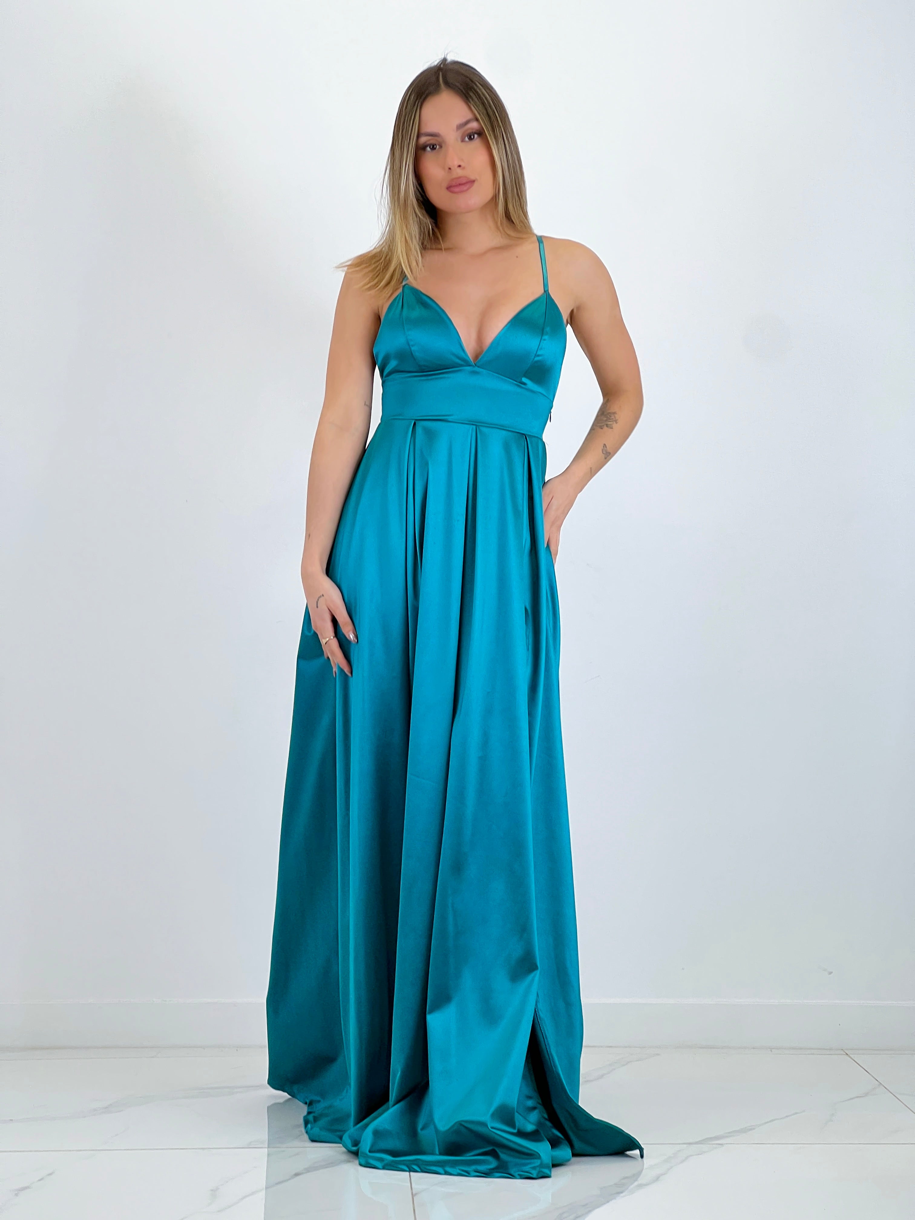 Vestido satinado Seline