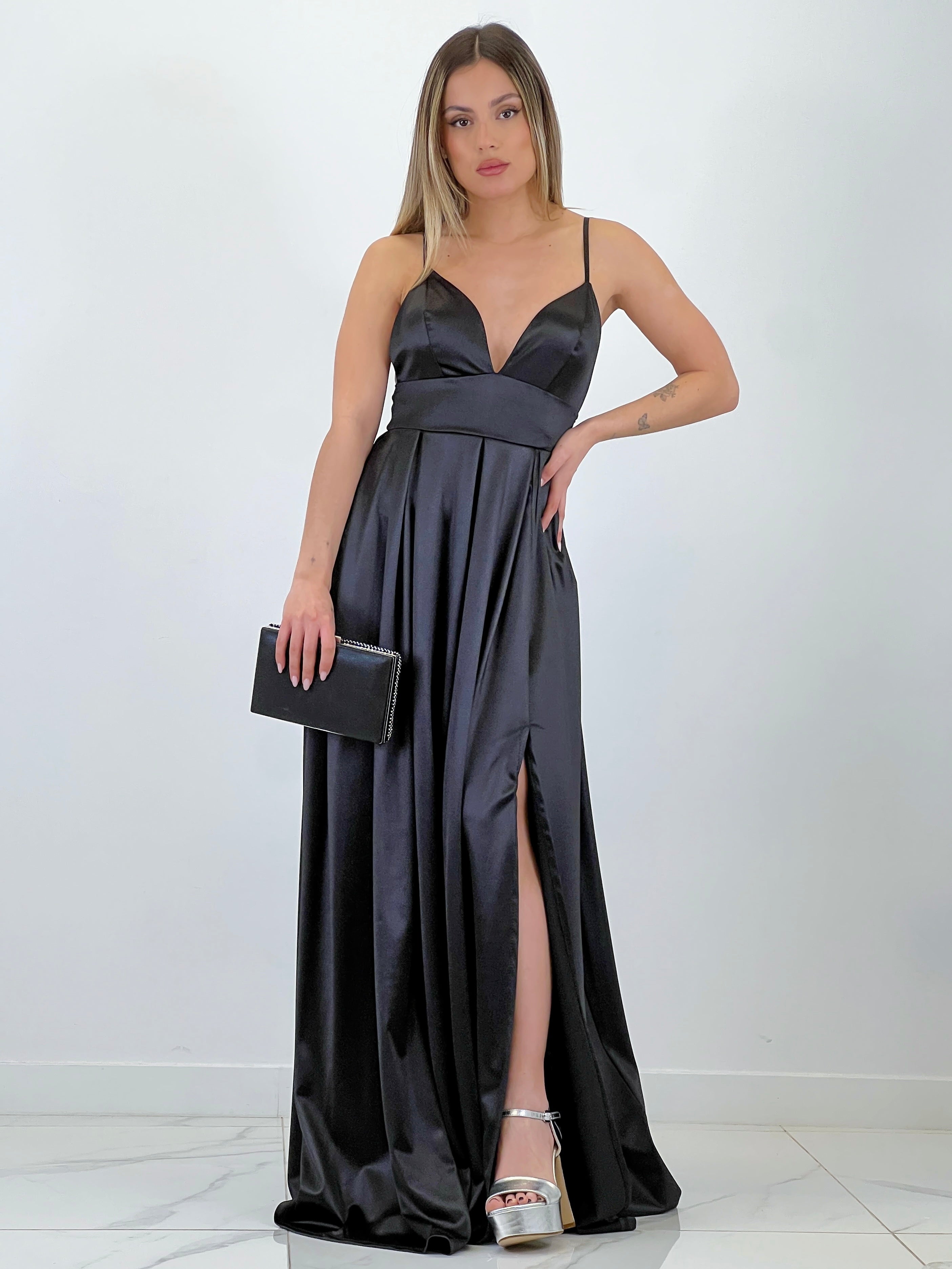 Vestido satinado Seline