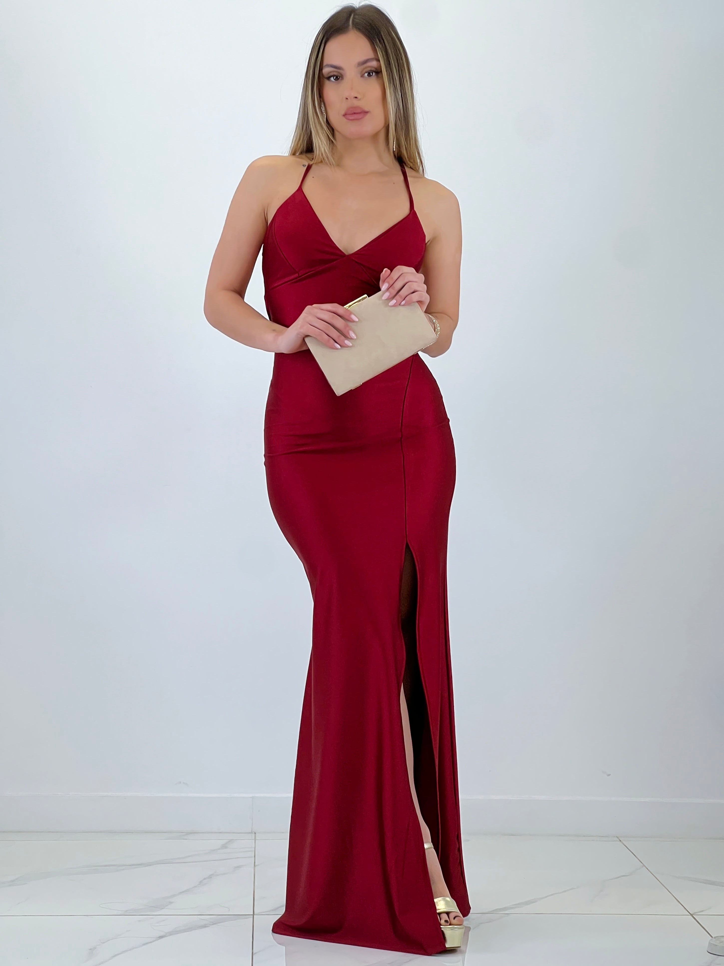 Vestido espalda cruzada Lara