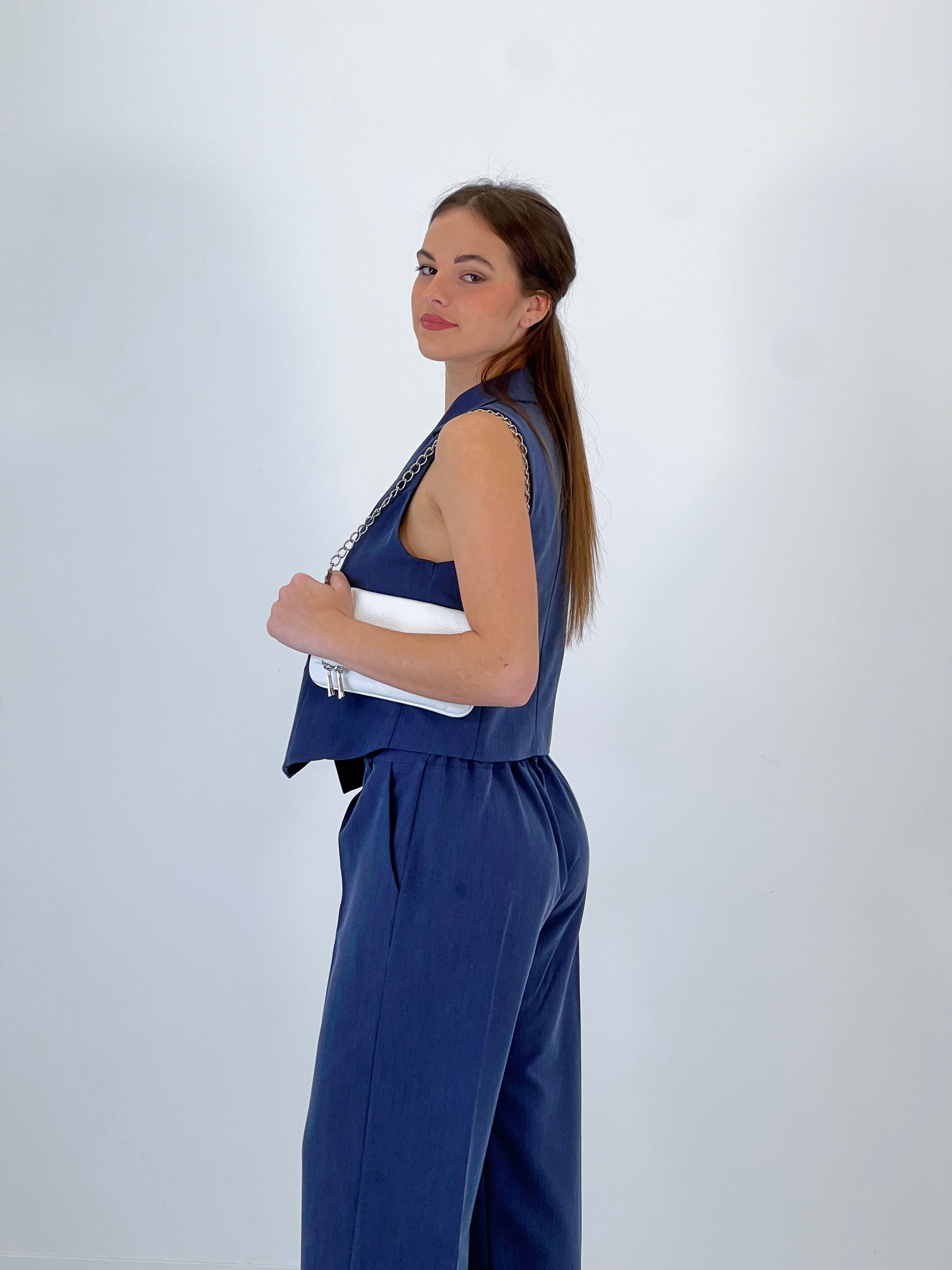 Conjunto pantalón y chaleco Paris