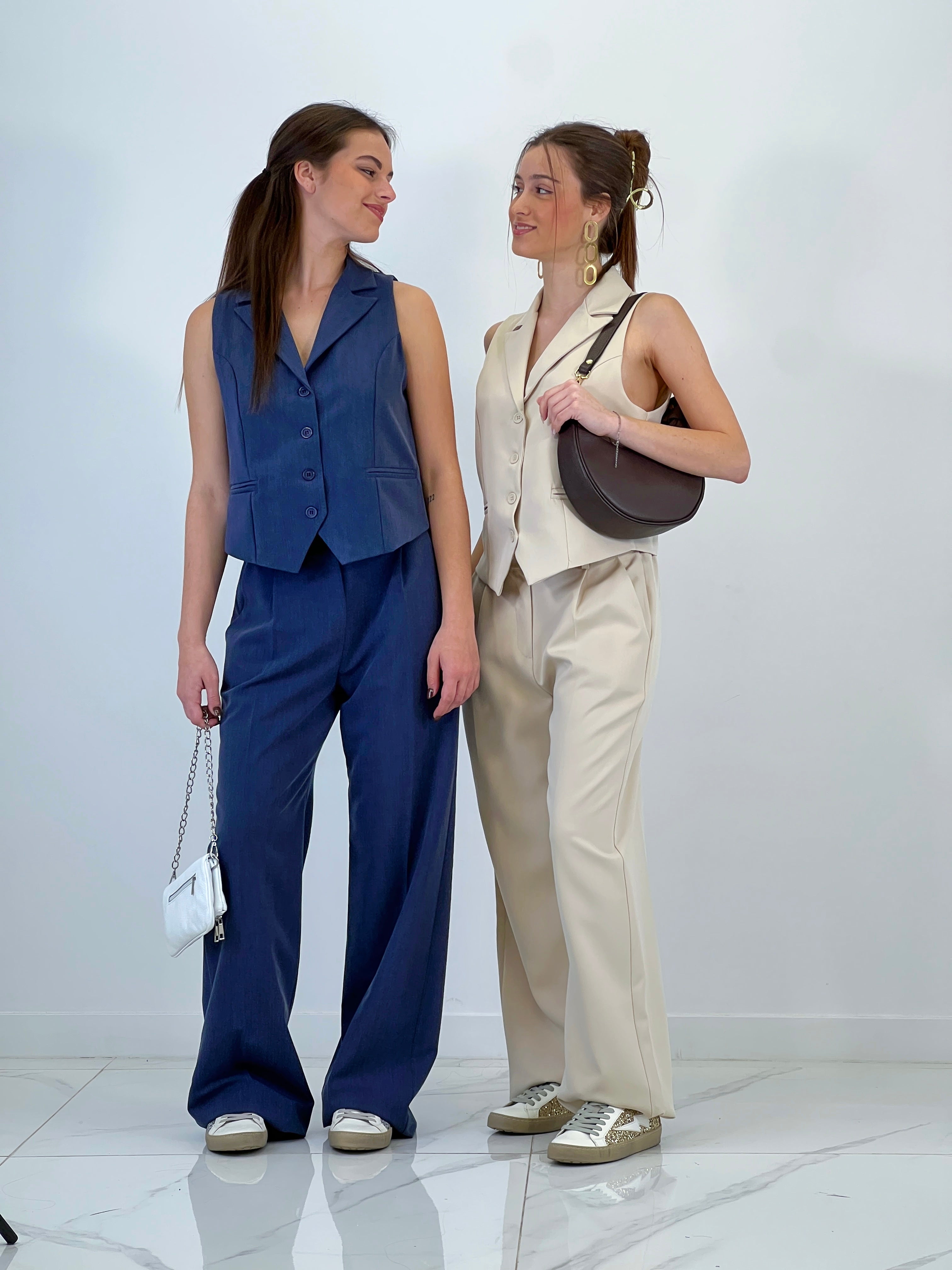 Conjunto pantalón y chaleco Paris