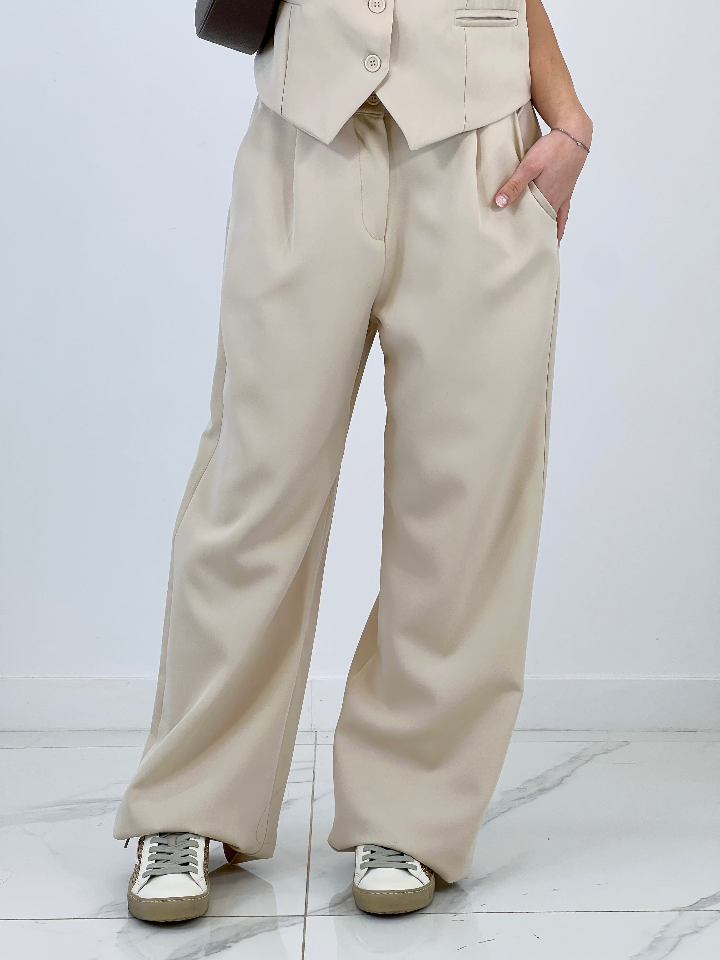 Conjunto pantalón y chaleco Paris