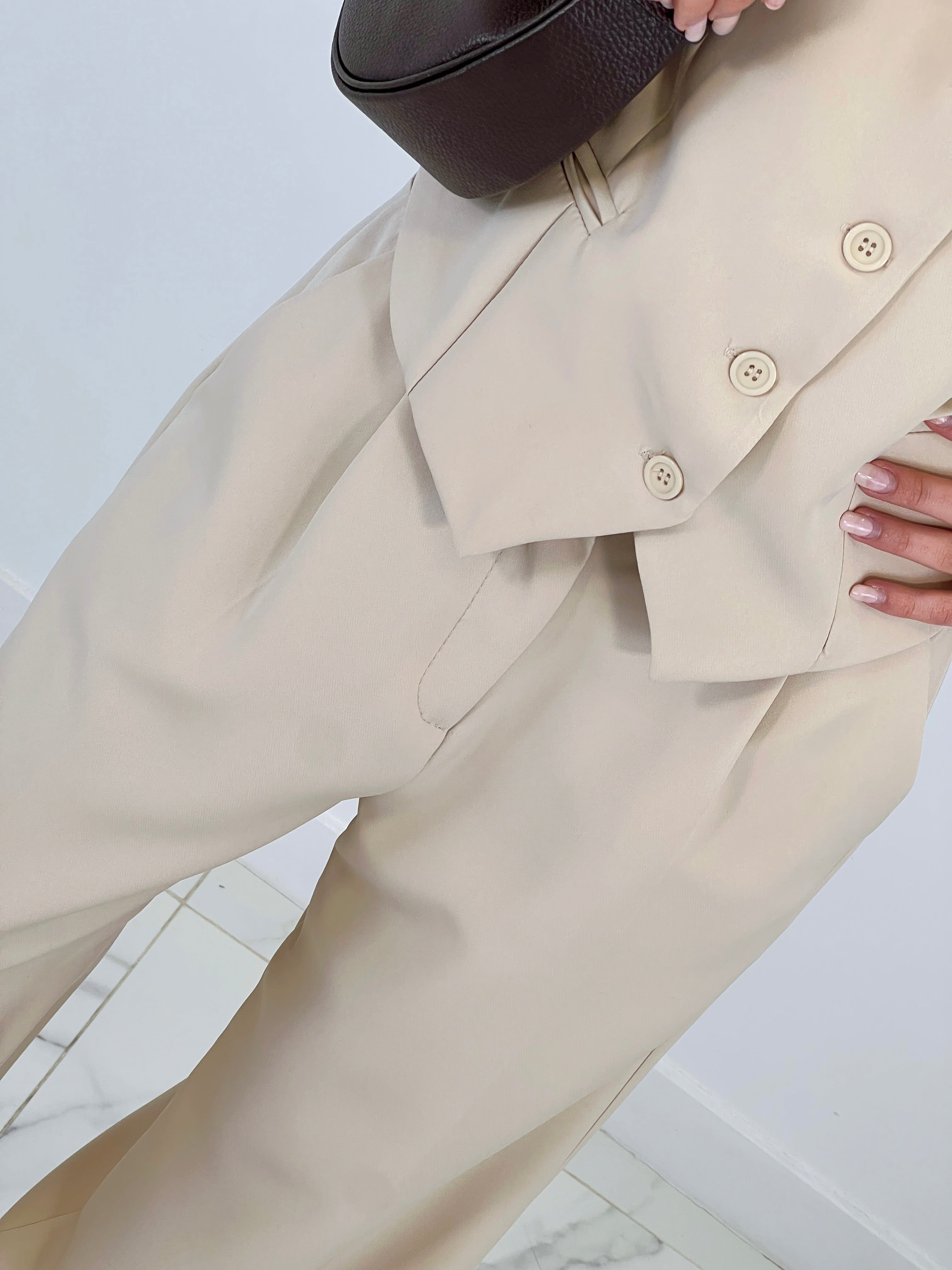 Conjunto pantalón y chaleco Paris