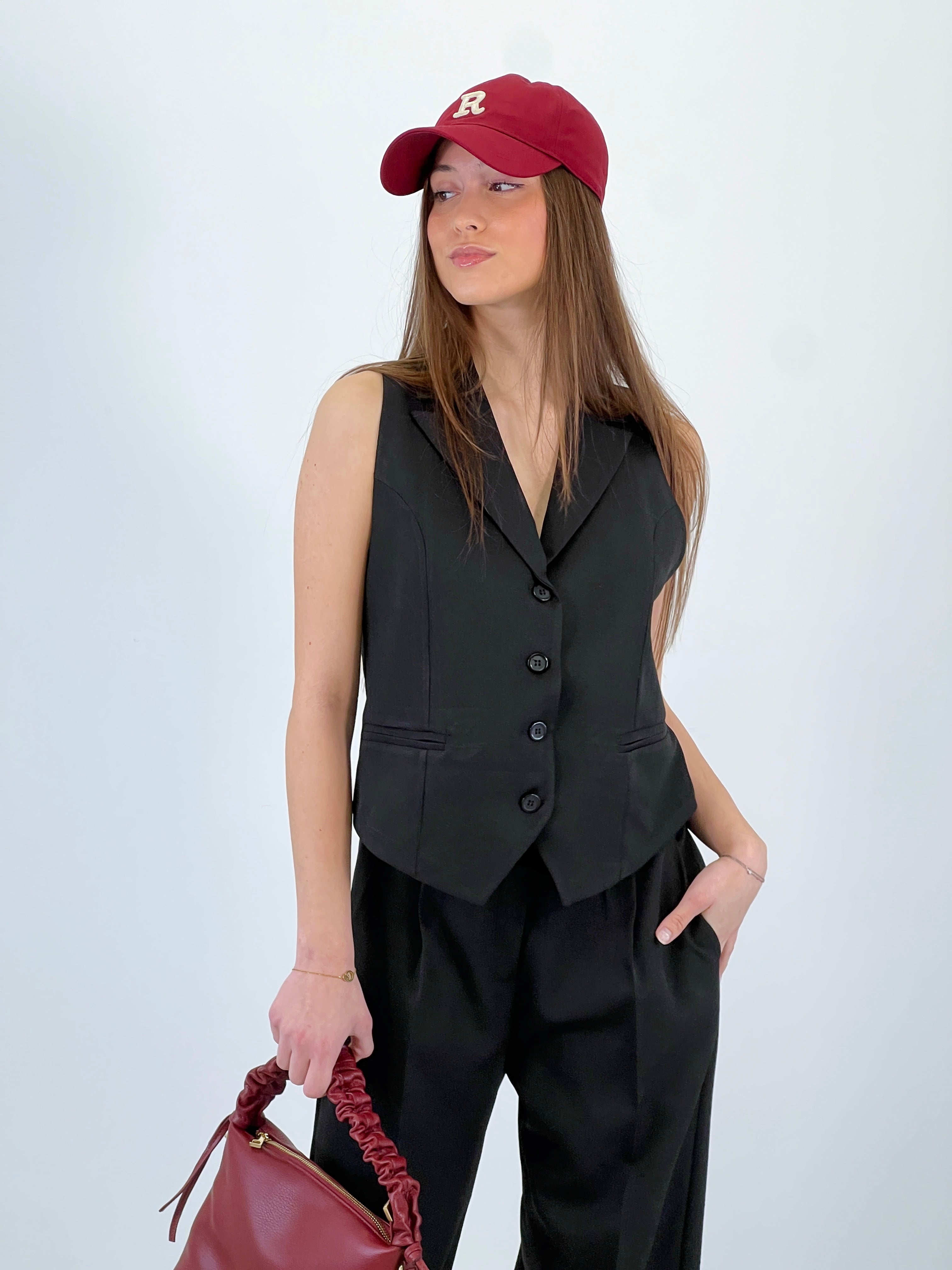 Conjunto pantalón y chaleco Paris