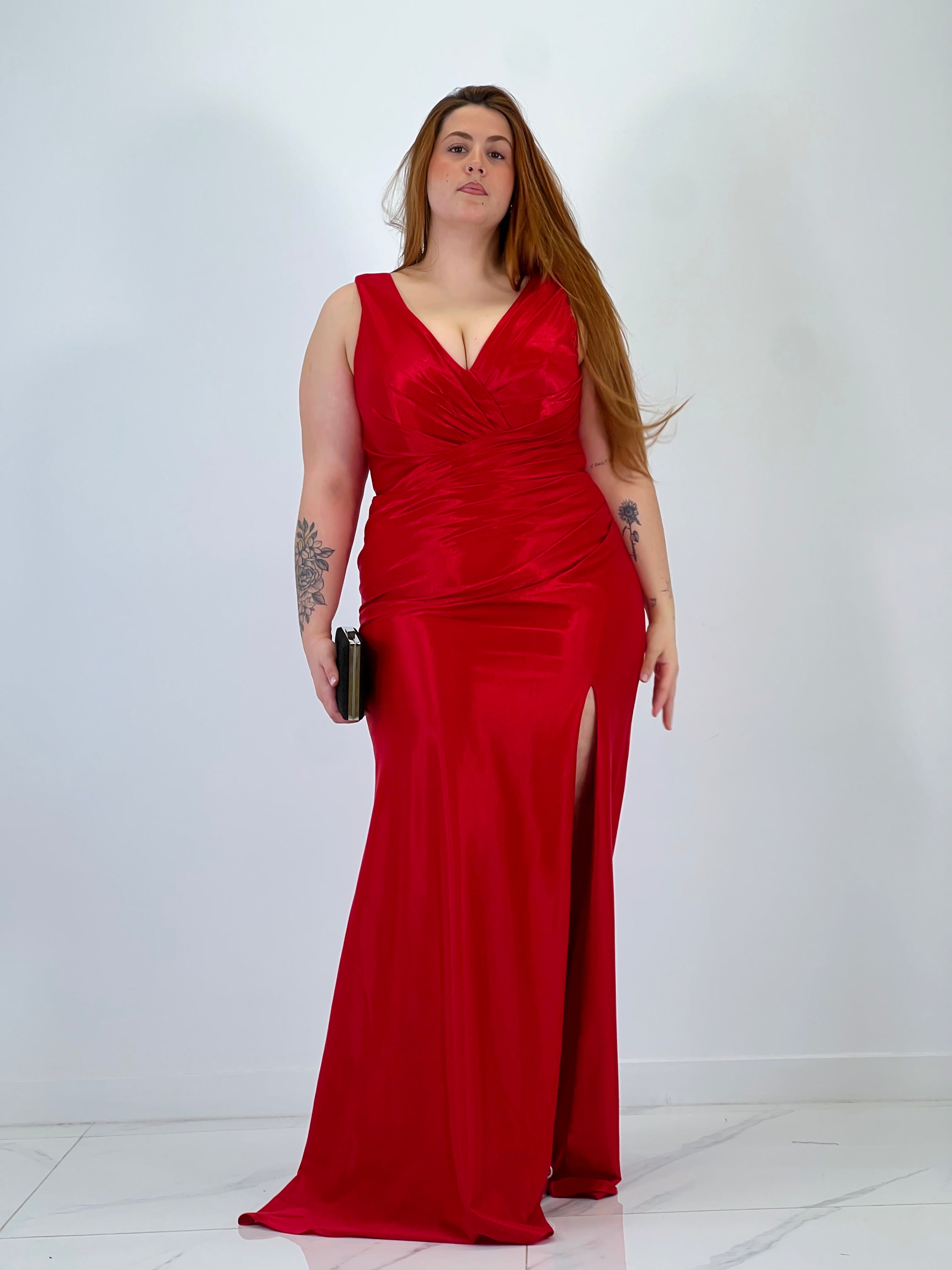 Vestido satinado Yael