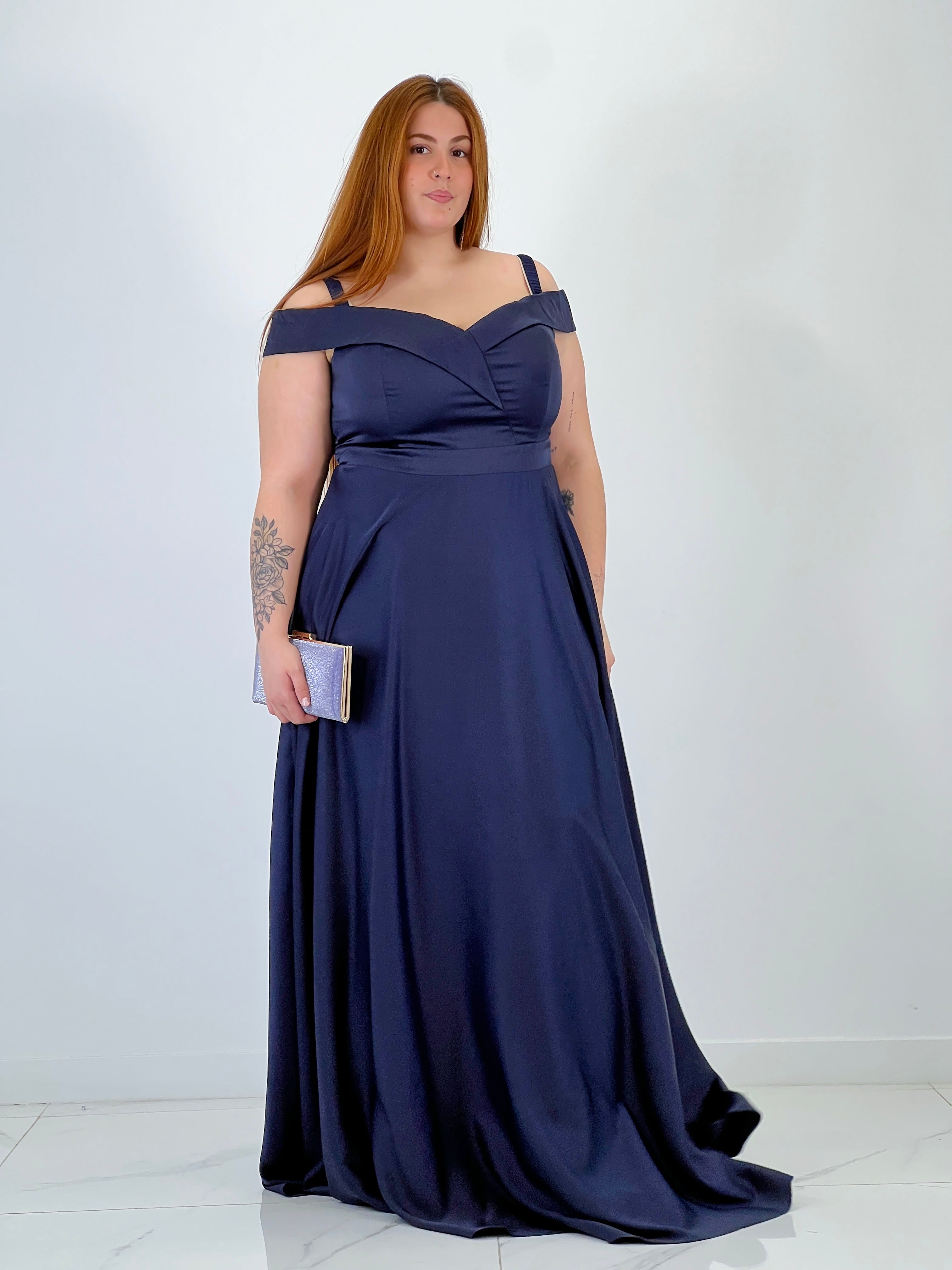 Vestido satinado Lua