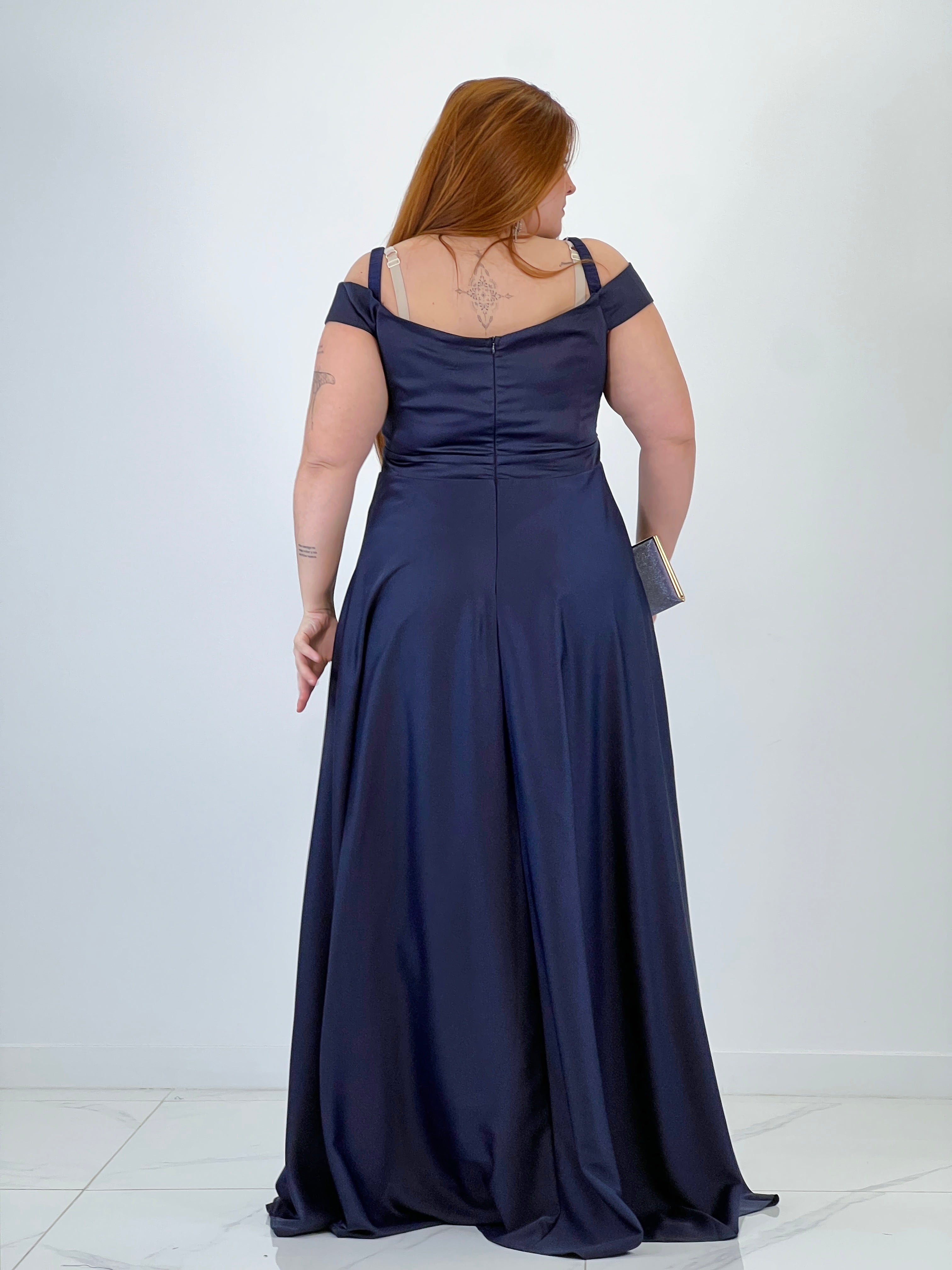 Vestido satinado Lua